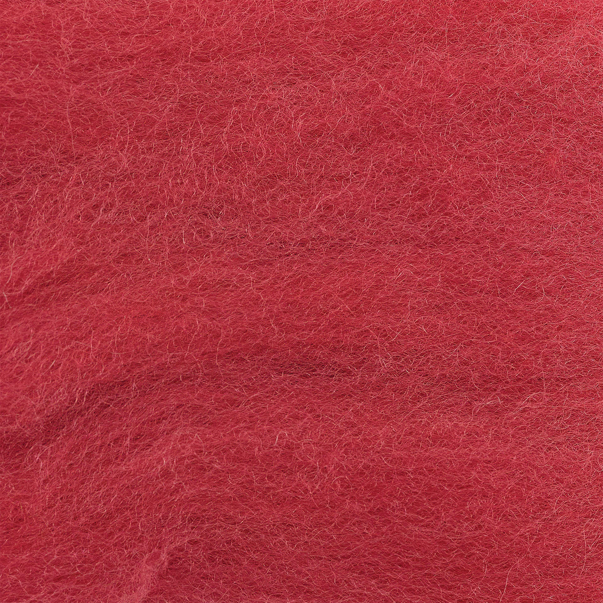 Wistyria Editions 100% Wool Roving - Berry, 14" - close-up