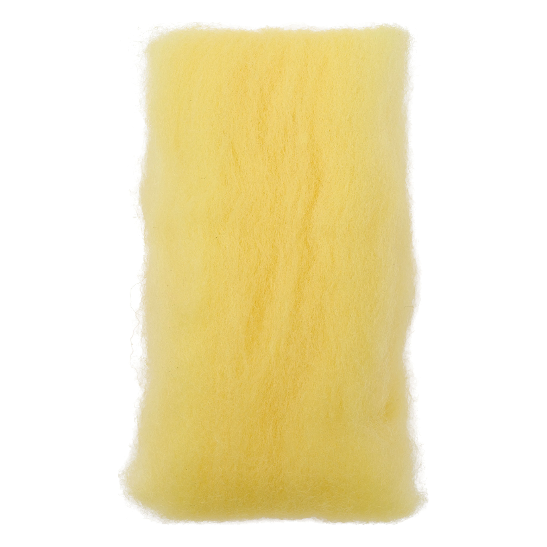 Wistyria Editions 100% Wool Roving - Lemon, 14"