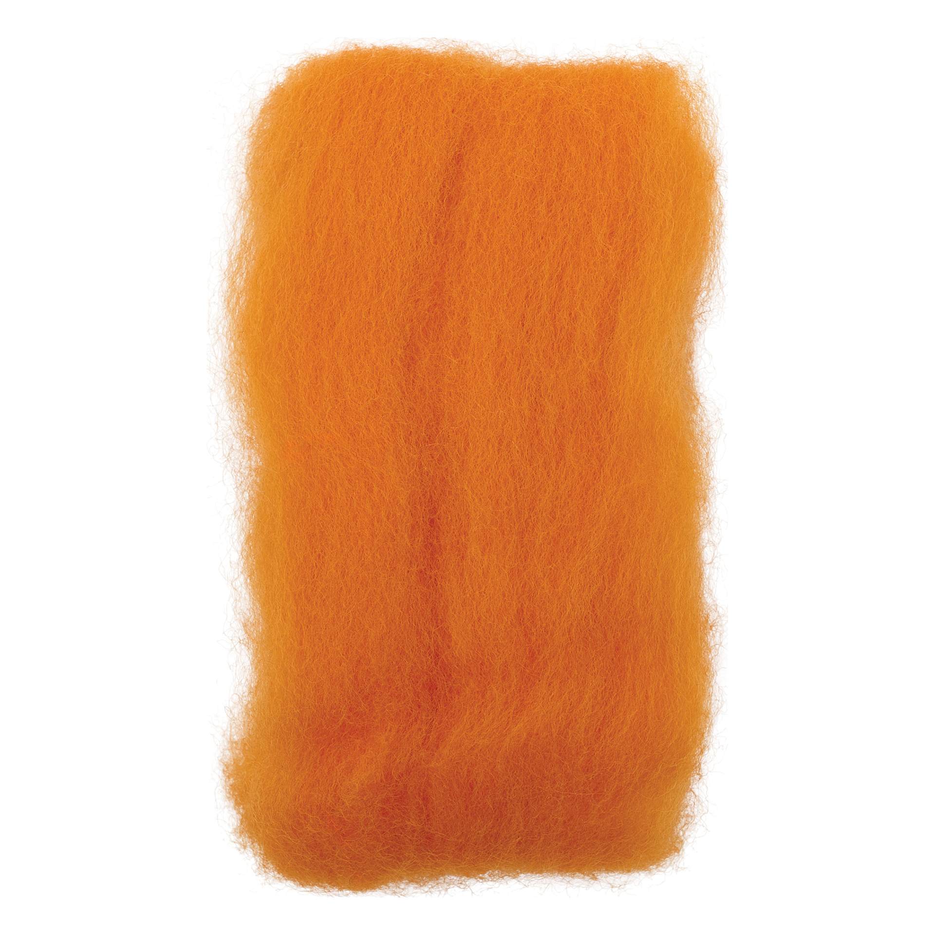 Wistyria Editions 100% Wool Roving - Tangerine, 14"