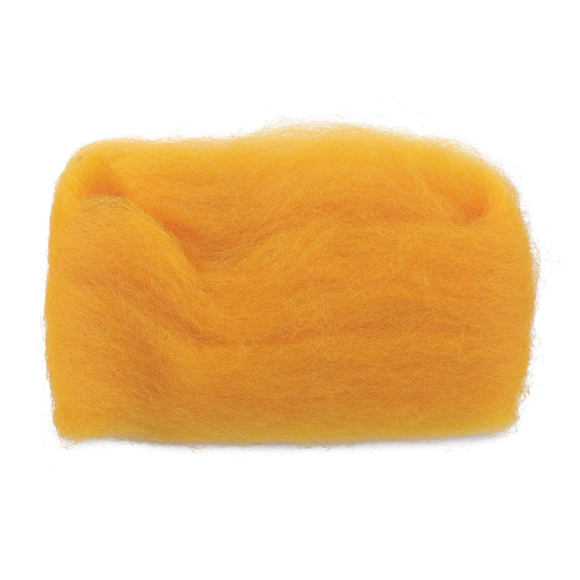 Wistyria Editions 100% Wool Roving - Marigold, 14"