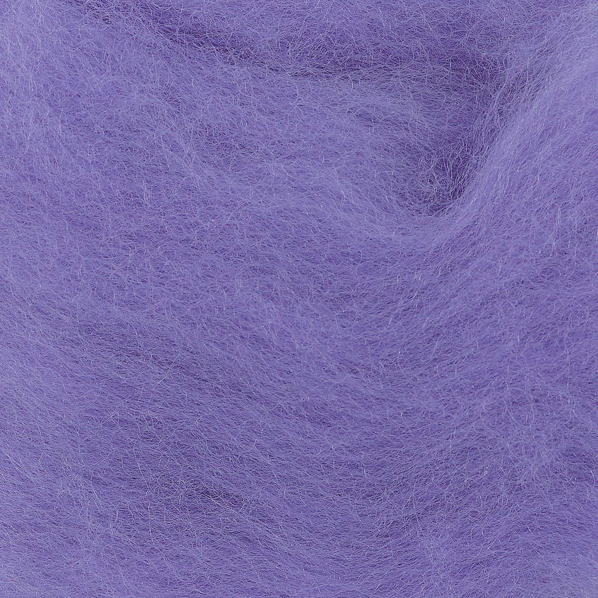Wistyria Editions 100% Wool Roving - Lavender, 14" - close-up