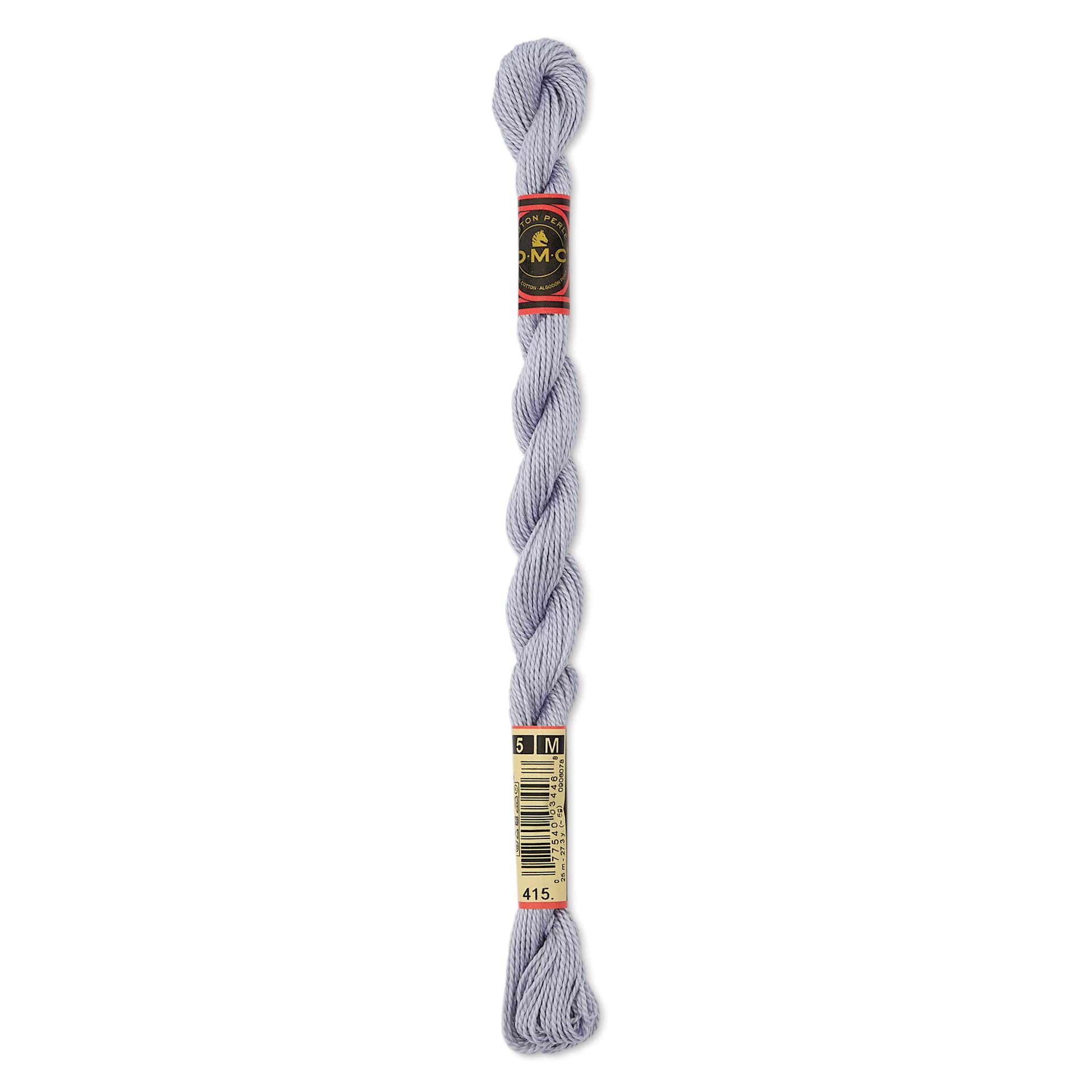 DMC Pearl Cotton Thread - 415 Pearl Gray, Size 5