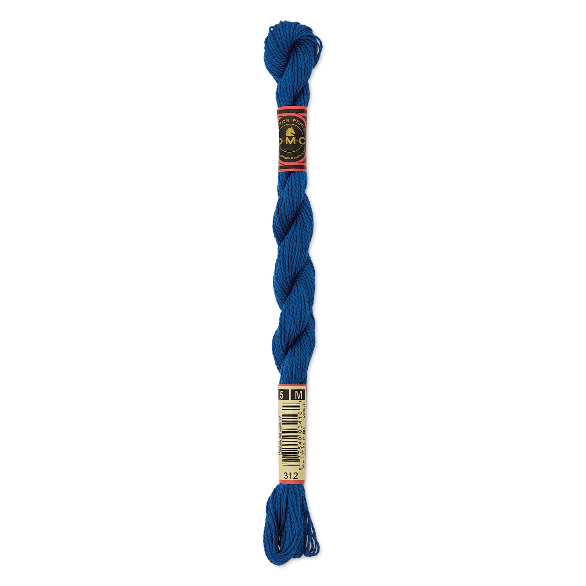 DMC Pearl Cotton Thread - 312 Very Dark Baby Blue, Size 5