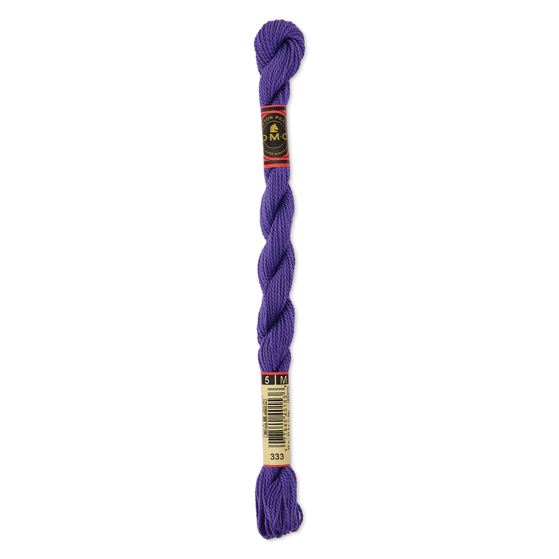 DMC Pearl Cotton Thread - 333 Very Dark Blue Violet, Size 5
