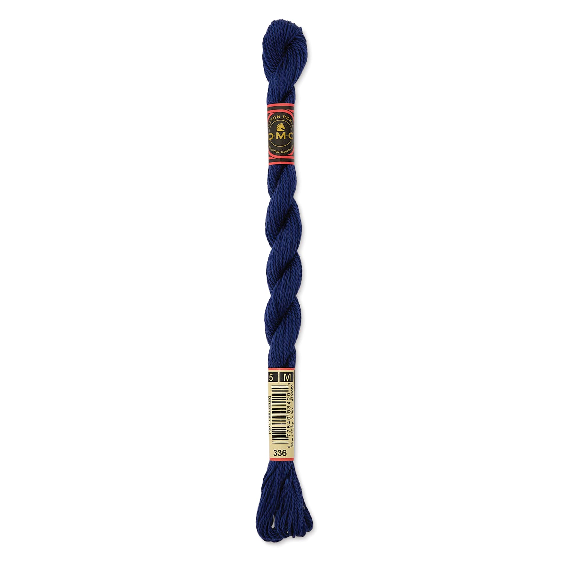 DMC Pearl Cotton Thread - 336 Navy Blue, Size 5