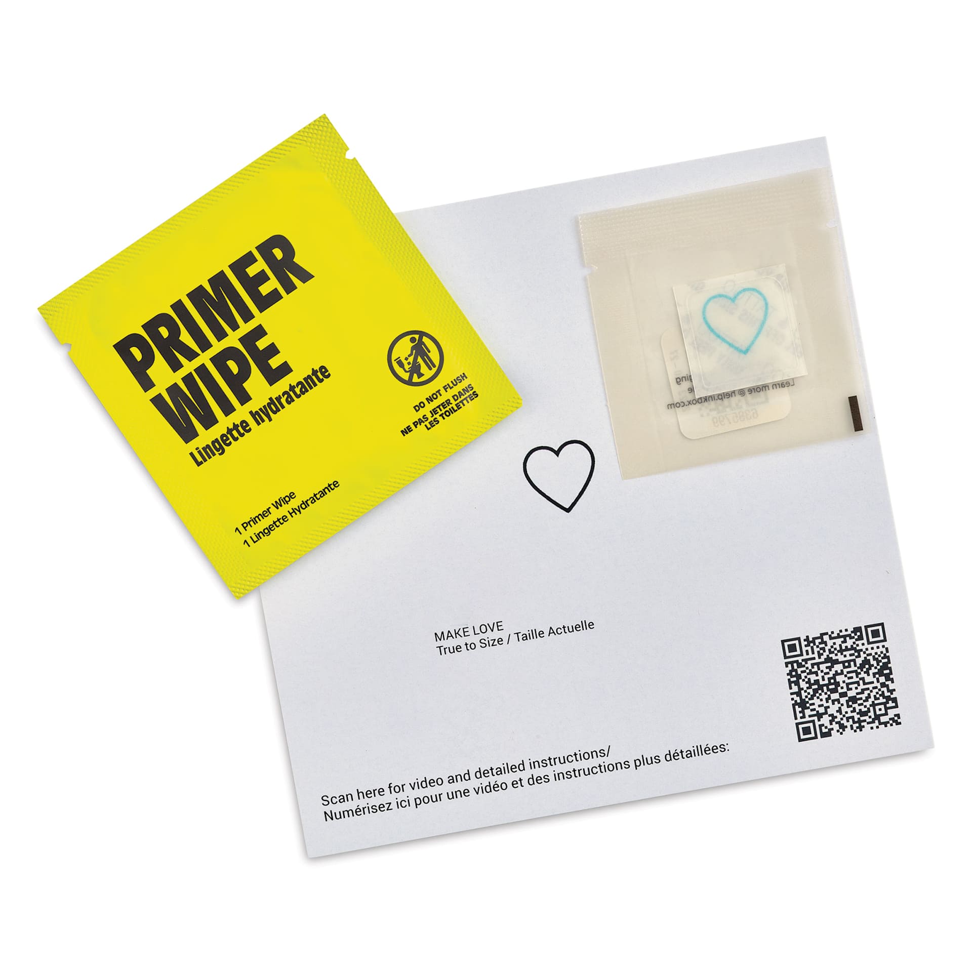 Inkbox Semi-Permanent Tattoos - Make Love, 1" x 1"