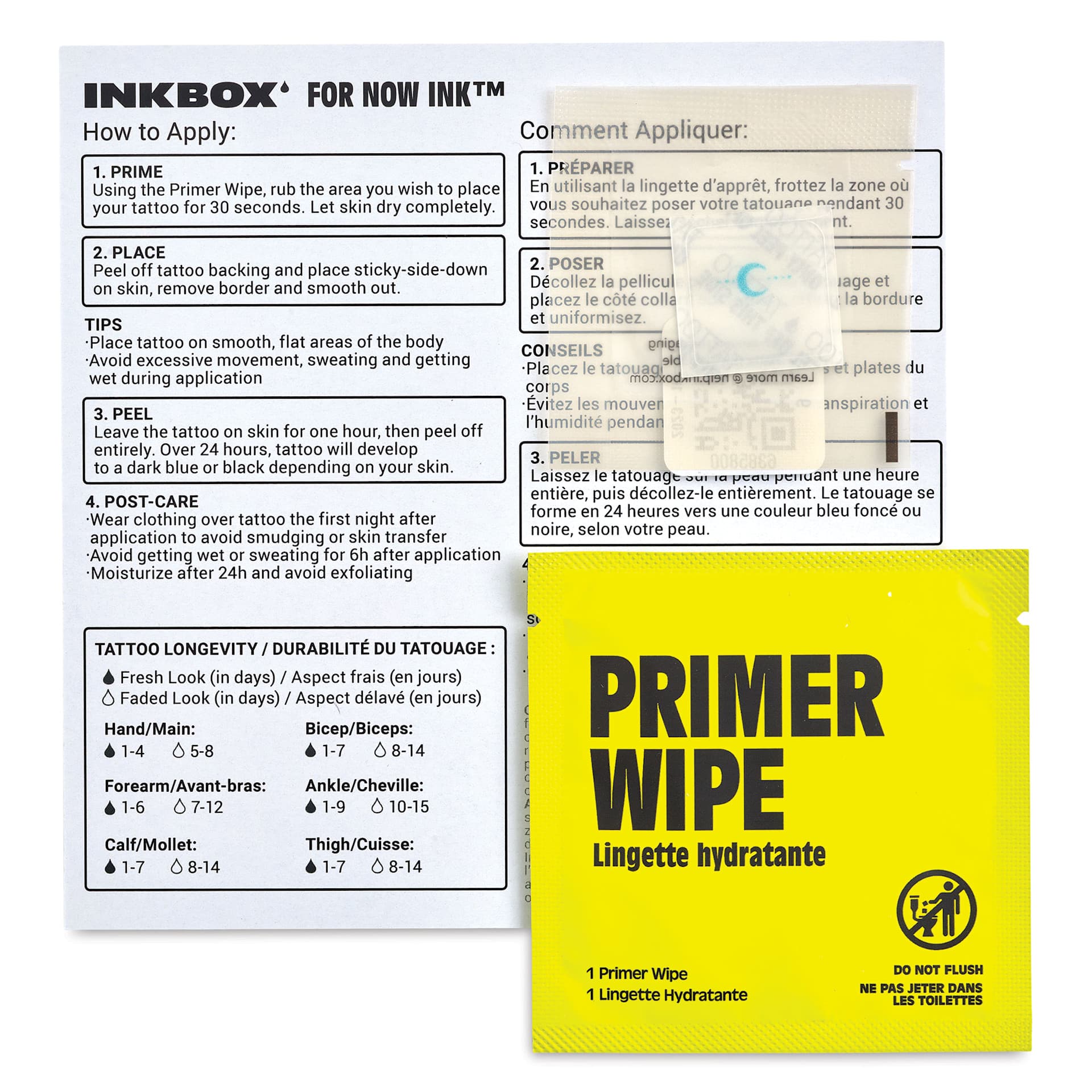 Inkbox Semi-Permanent Tattoos - Mesiac, 1" x 1"