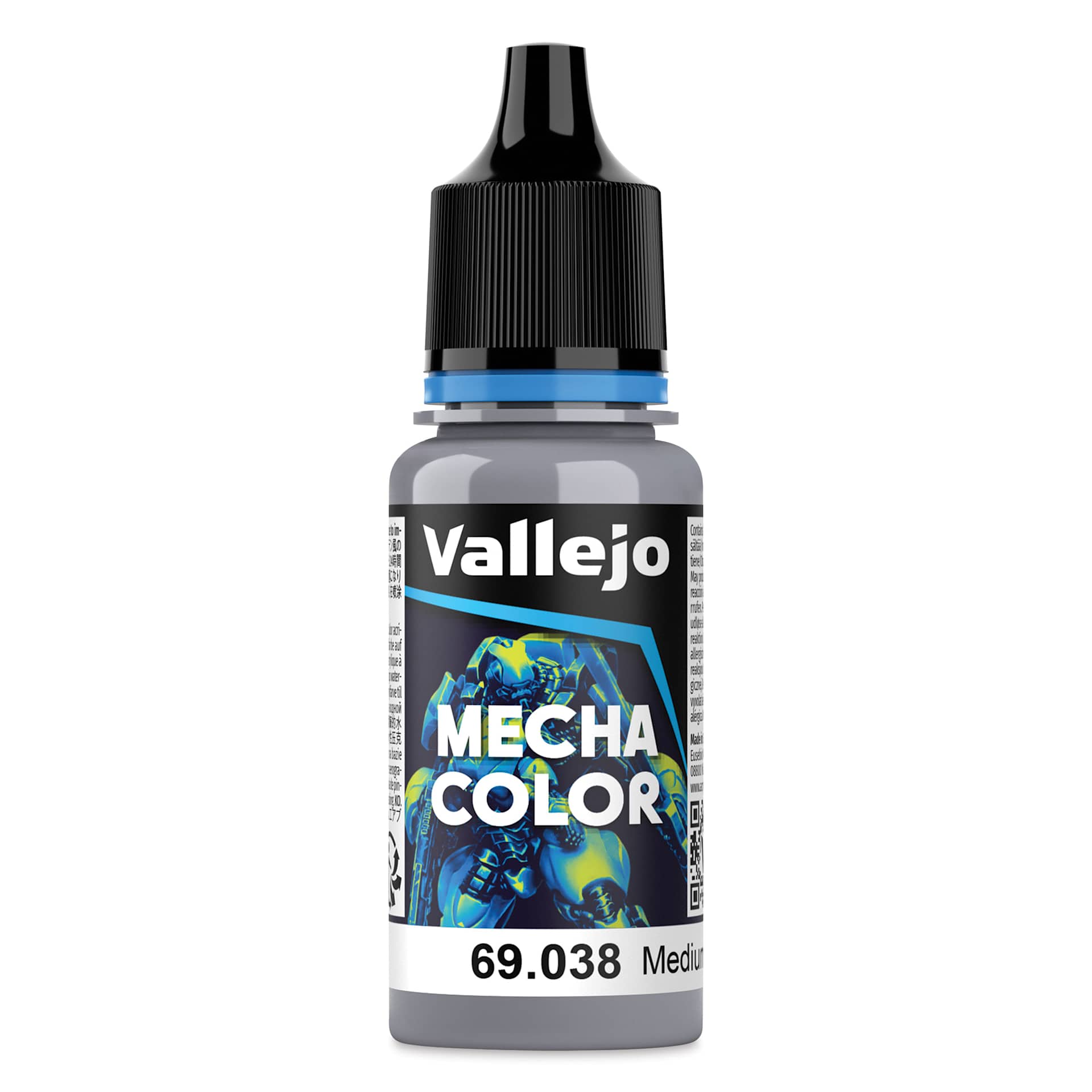 Vallejo Mecha Airbrush Color - Medium Grey, 18 ml