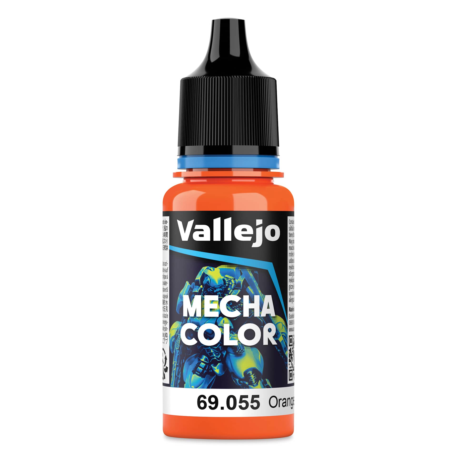 Vallejo Mecha Airbrush Color - Fluorescent Orange, 18 ml