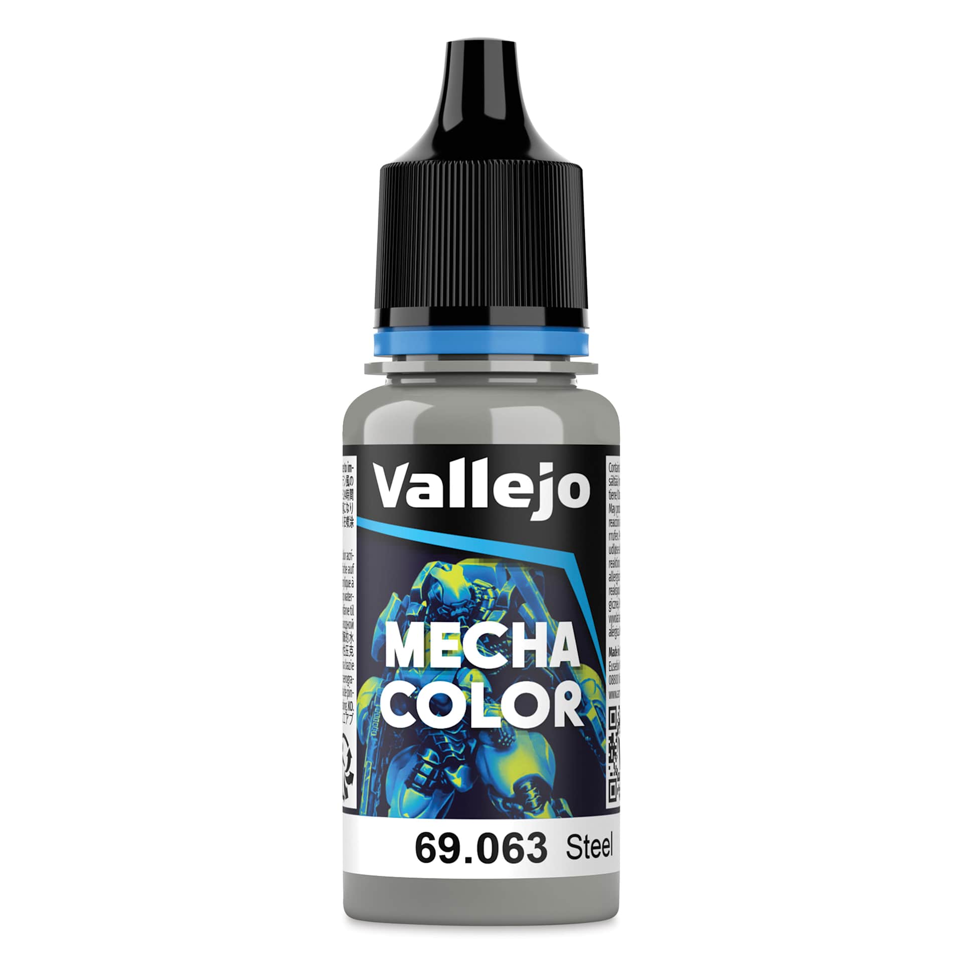 Vallejo Mecha Airbrush Color - Steel, 18 ml