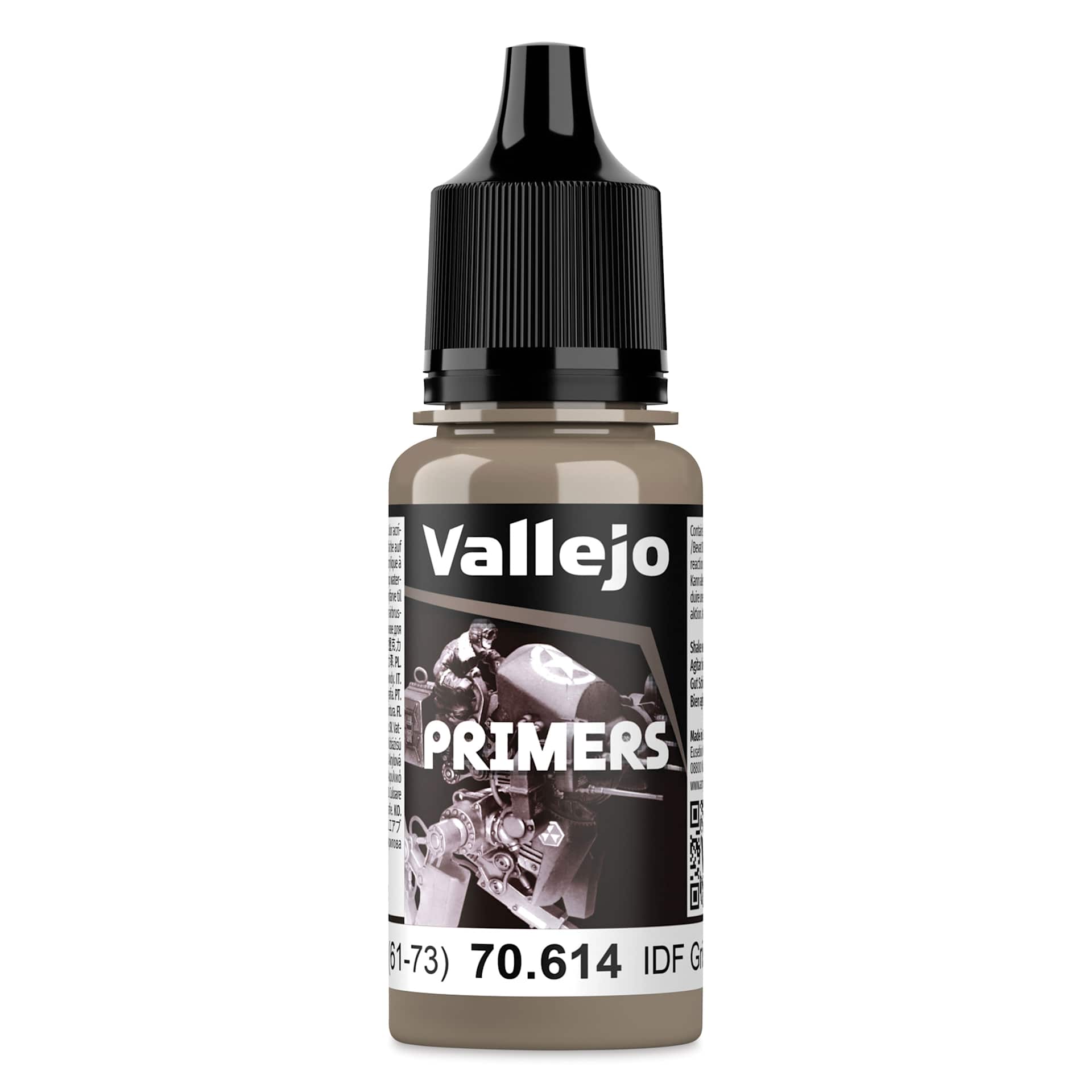 Vallejo Airbrush Primer - IDF Israeli Sand Grey, 18 ml