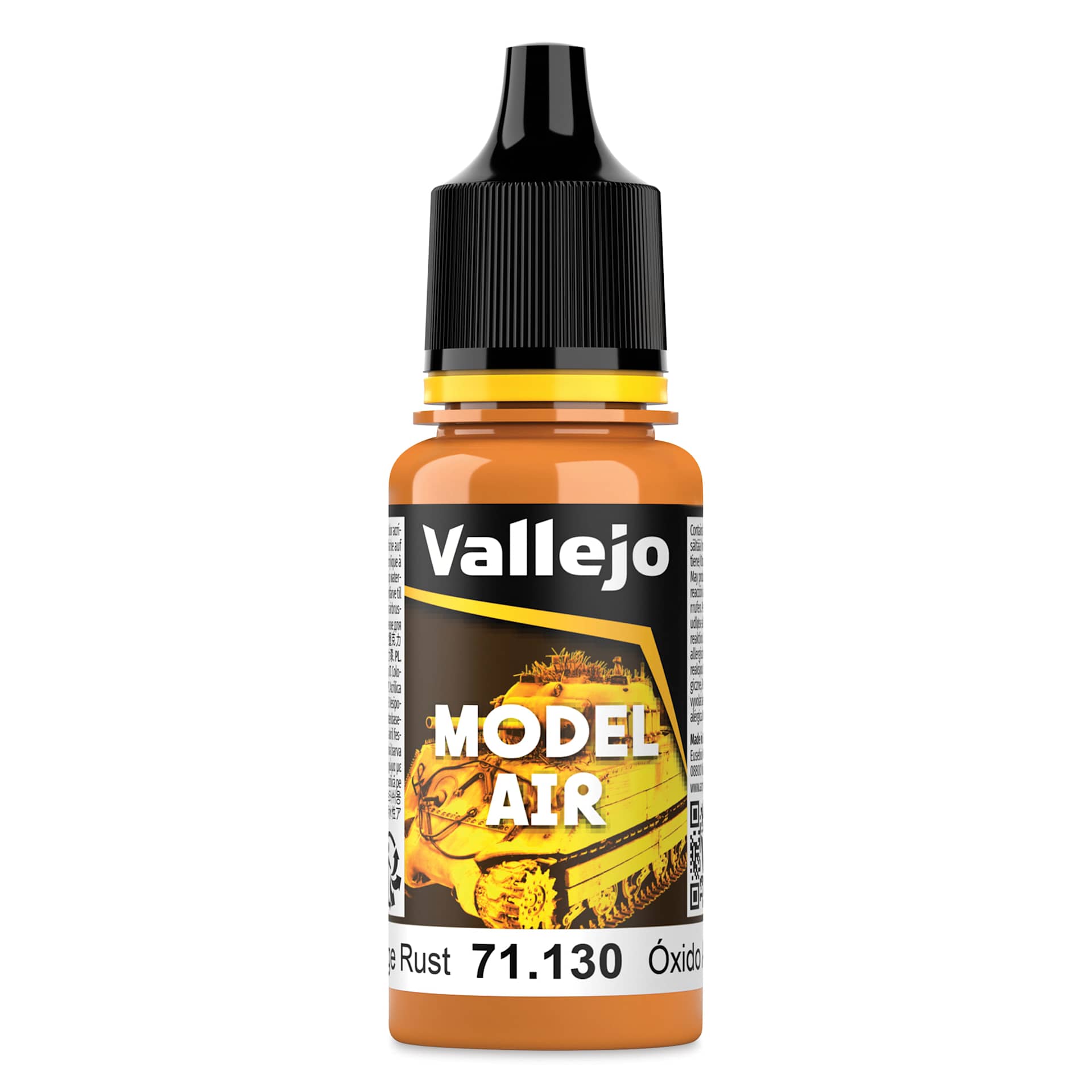 Vallejo Model Air Acrylic Paint - Orange Rust, 18 ml