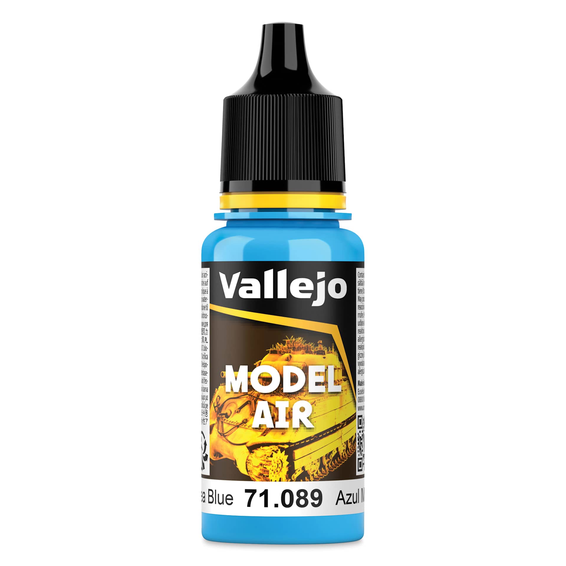 Vallejo Model Air Acrylic Paint - Light Sea Blue, 18 ml