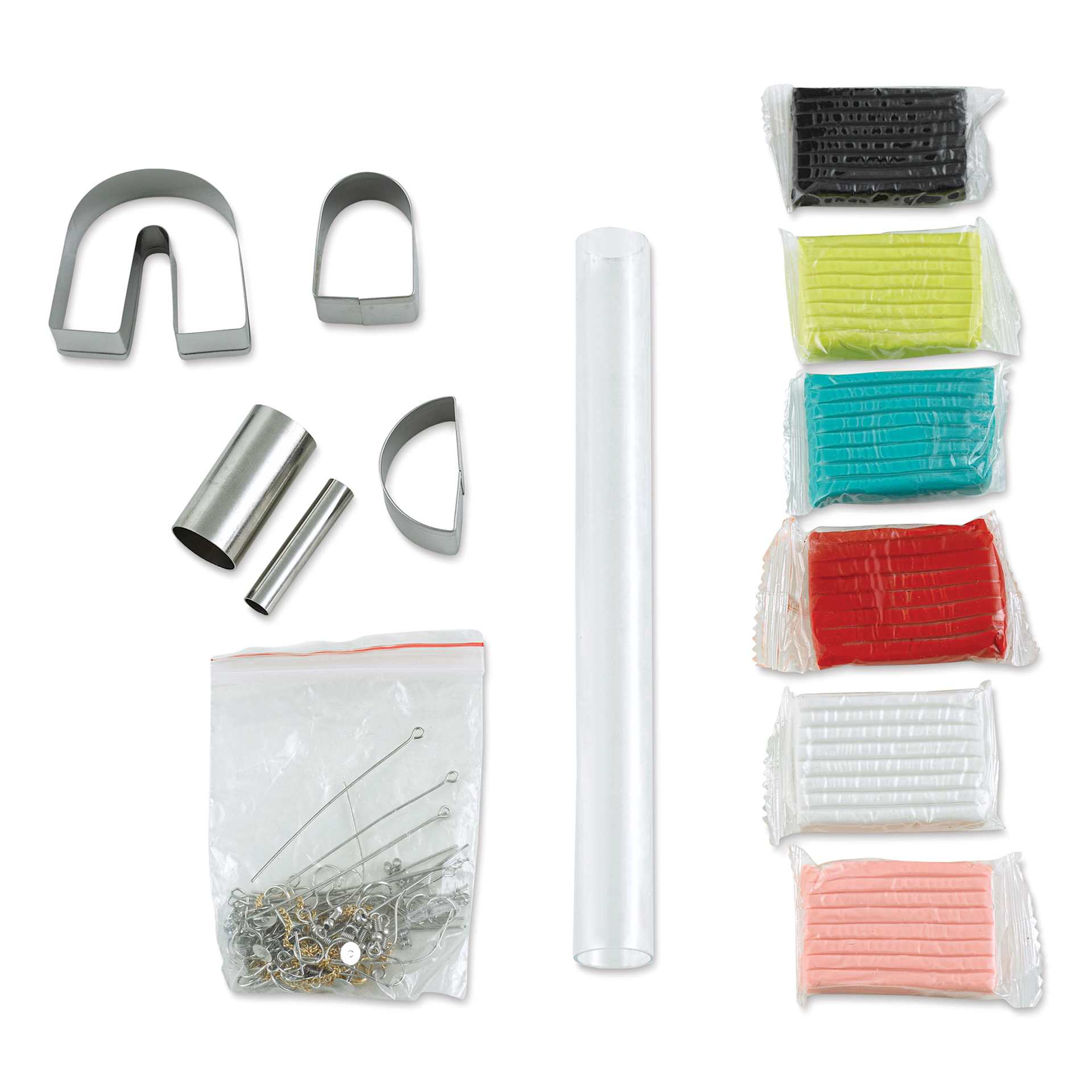Kikkerland Crafters Polymer Clay Jewelry Kit (Kit contents)