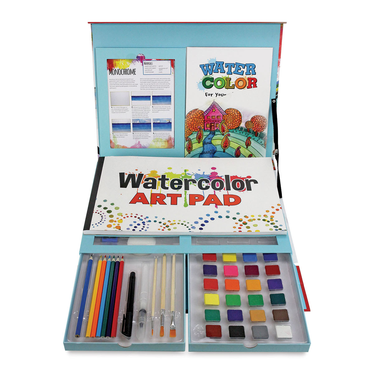 SpiceBox Watercolor for Young Artists Kit (Kit contents)