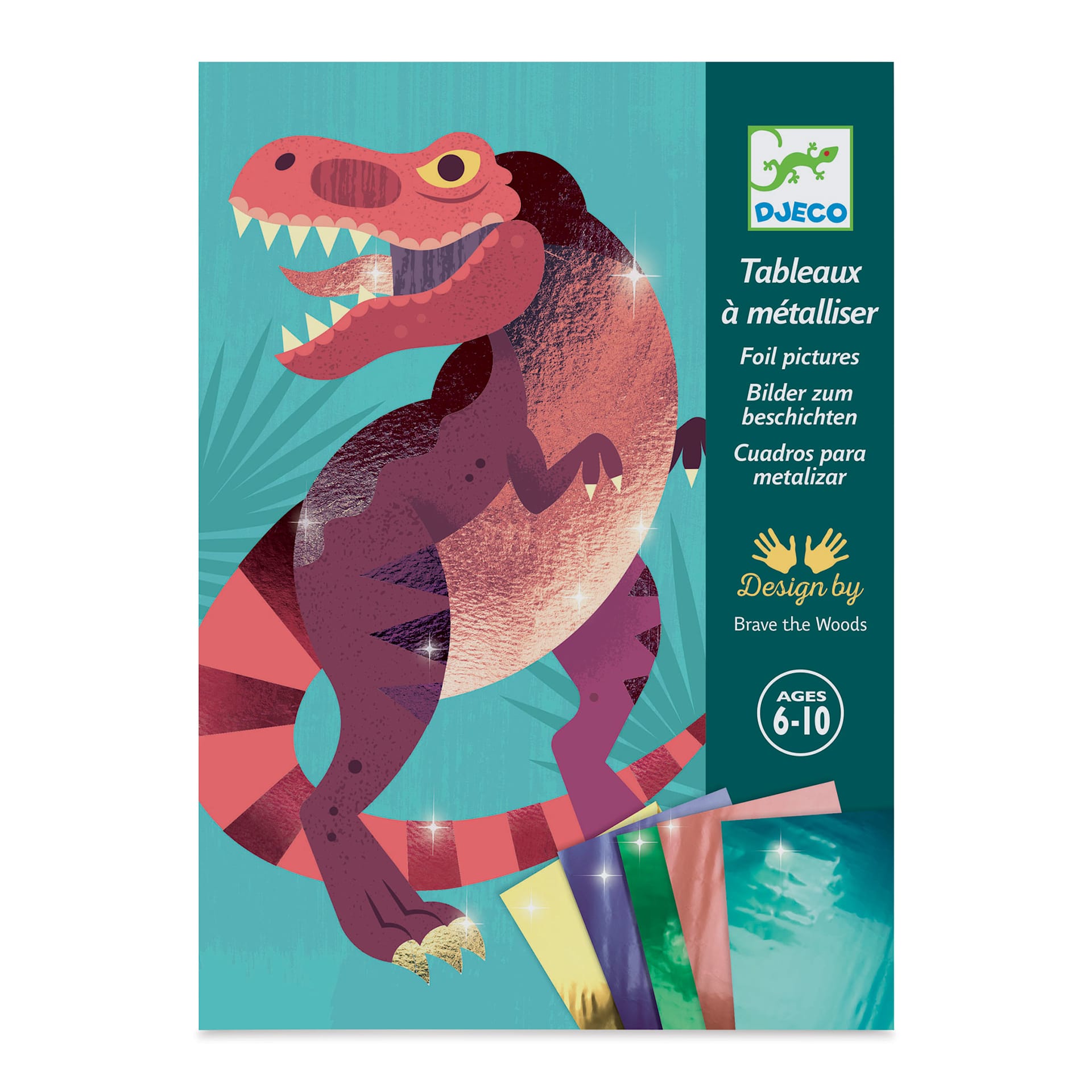 Djeco Le Grand Artist Foil Board Kit - Jurassic (Front of kit)