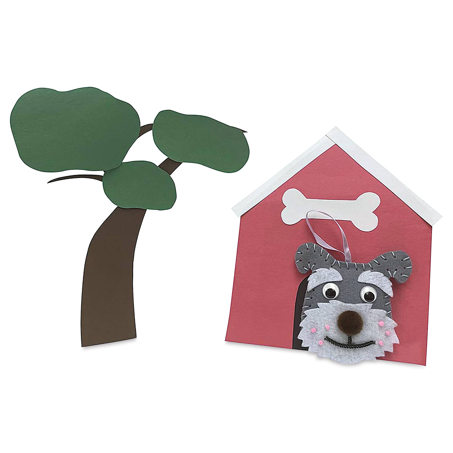 Creativity Street Felt Sewing Kit - Schnauzer (alongside other felt projects)
