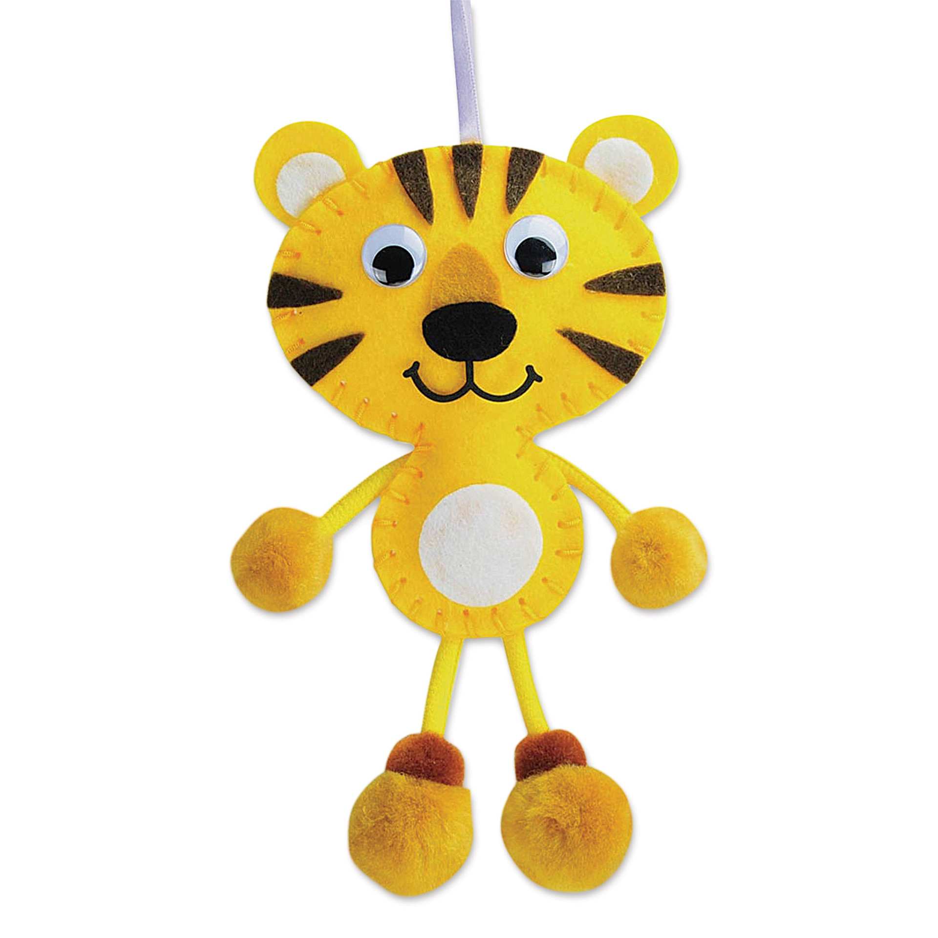 Creativity Street Felt Sewing Kit - Tiger (finished)