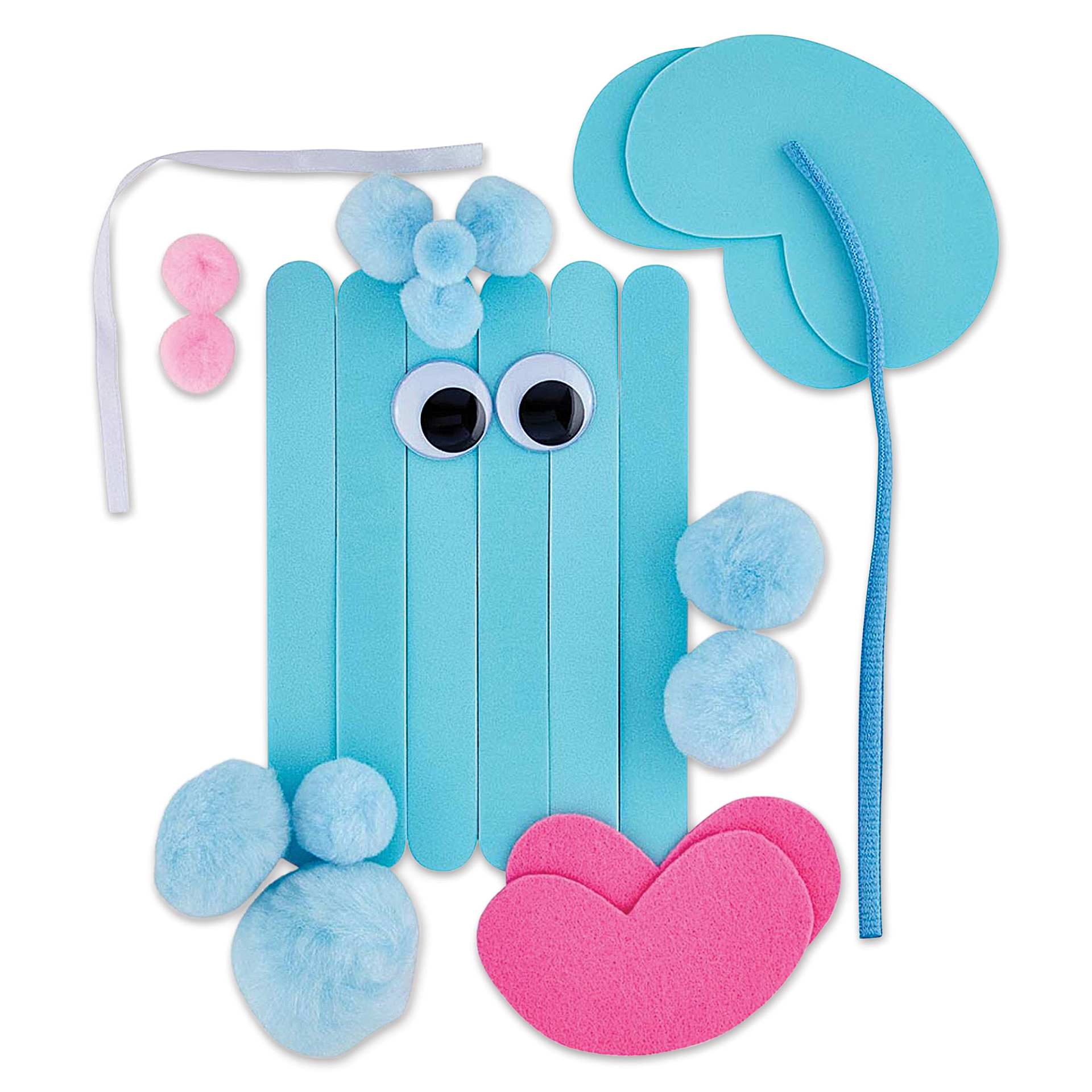 Creativity Street Foam Stick Animal Kit - Elephant (kit contents)