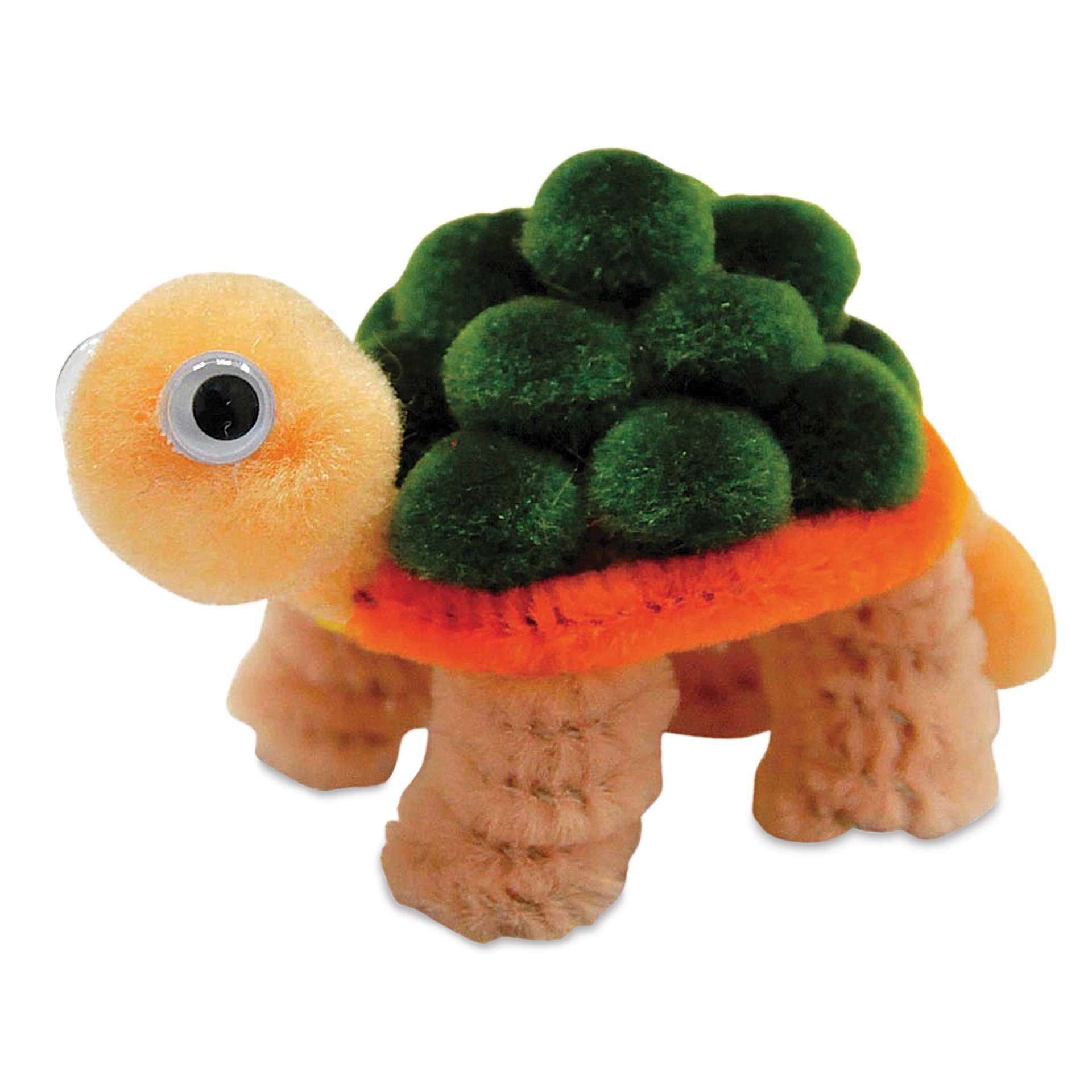 Creativity Street Pom Pon Animal Kit - Turtles, Set of 3 (finished turtle)
