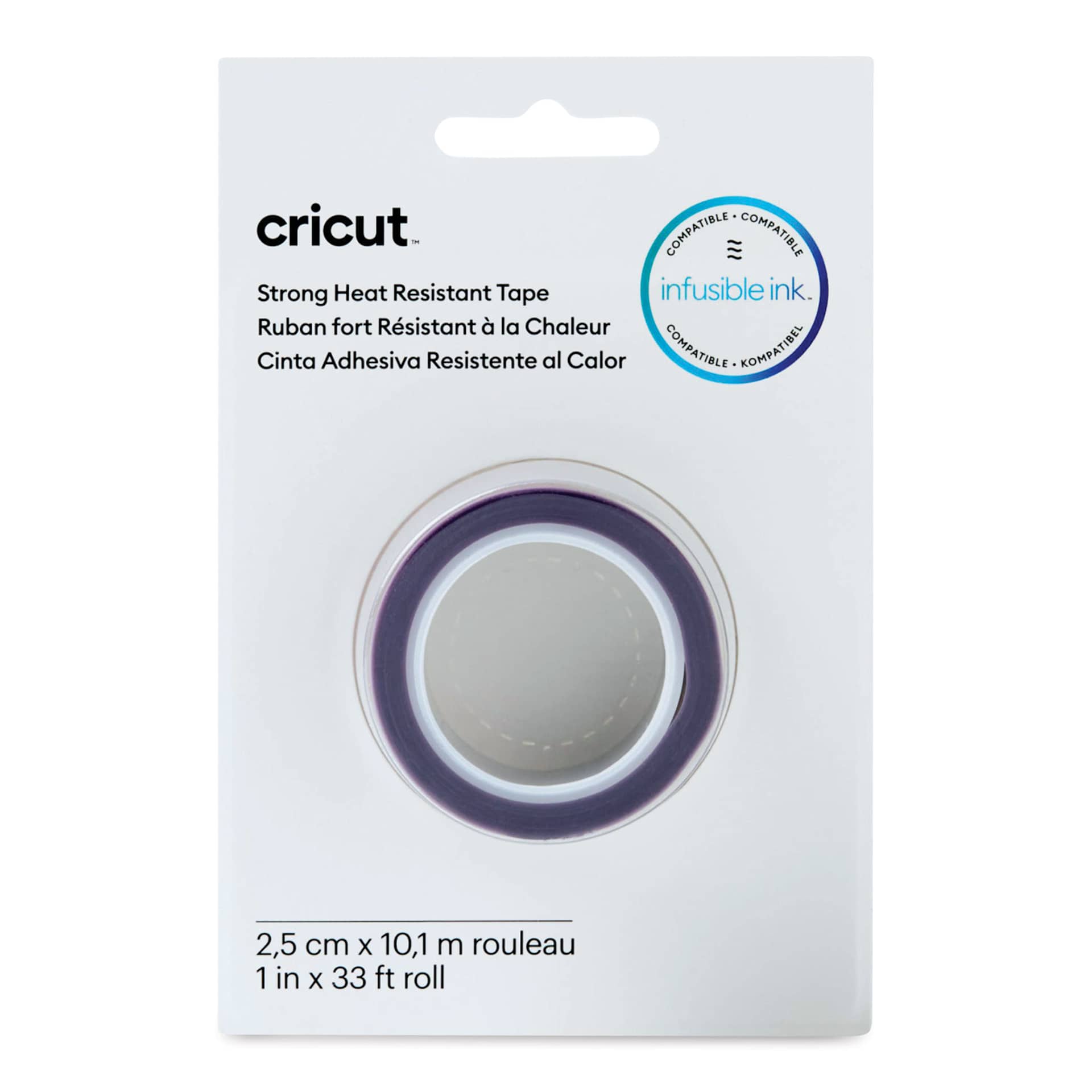 Cricut Strong Heat Resistant Tape, front of the packaging. 