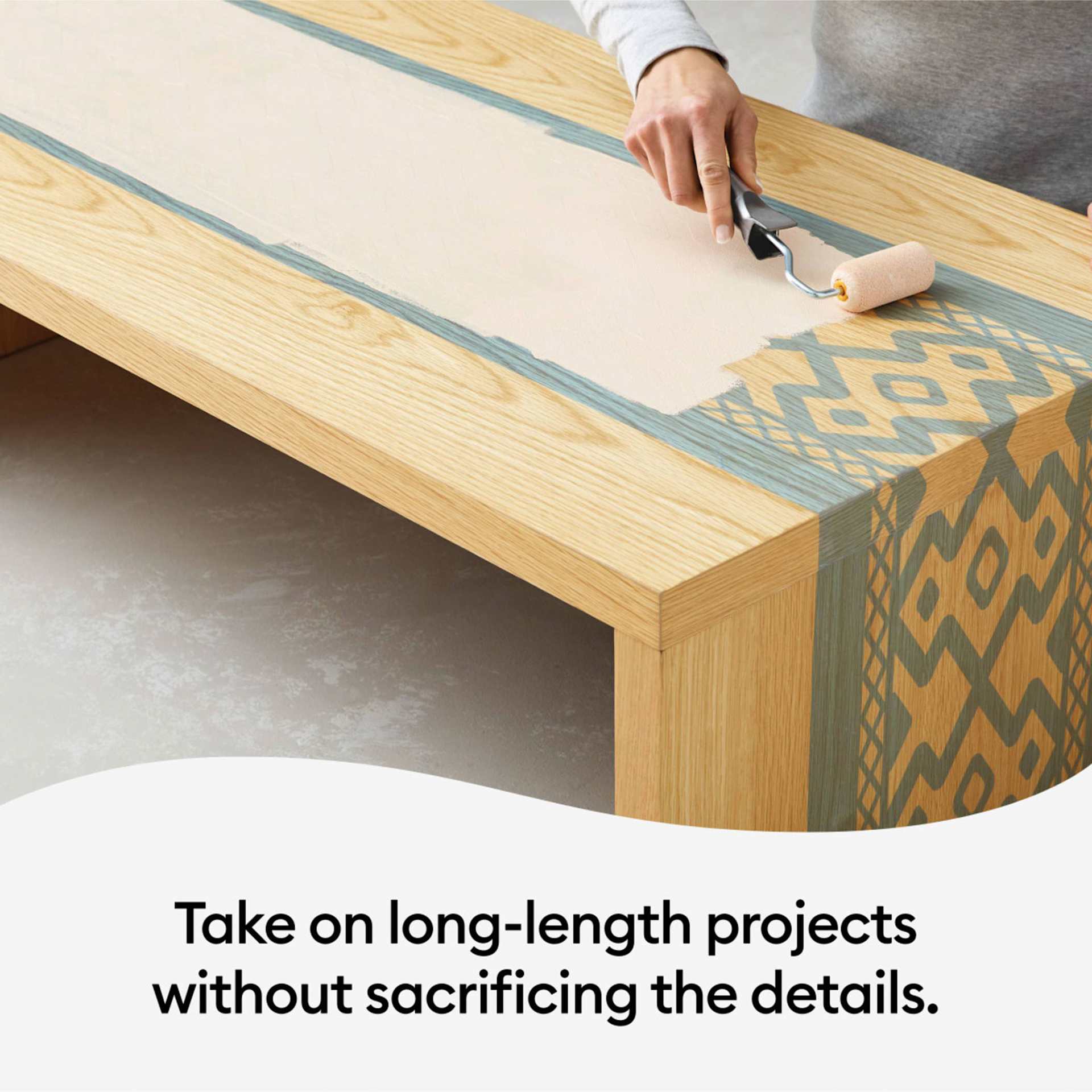 Cricut Smart Stencil Film works for long projects with 12 continuous feet.