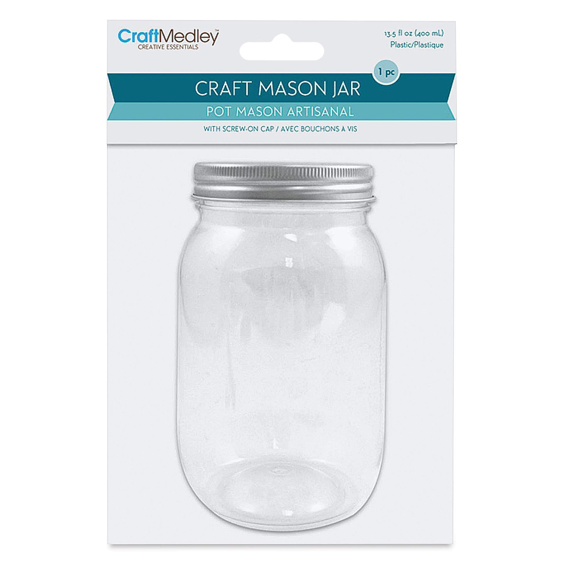 Craft Medley Craft Mason Jars - 13.5 oz (front of packaging)