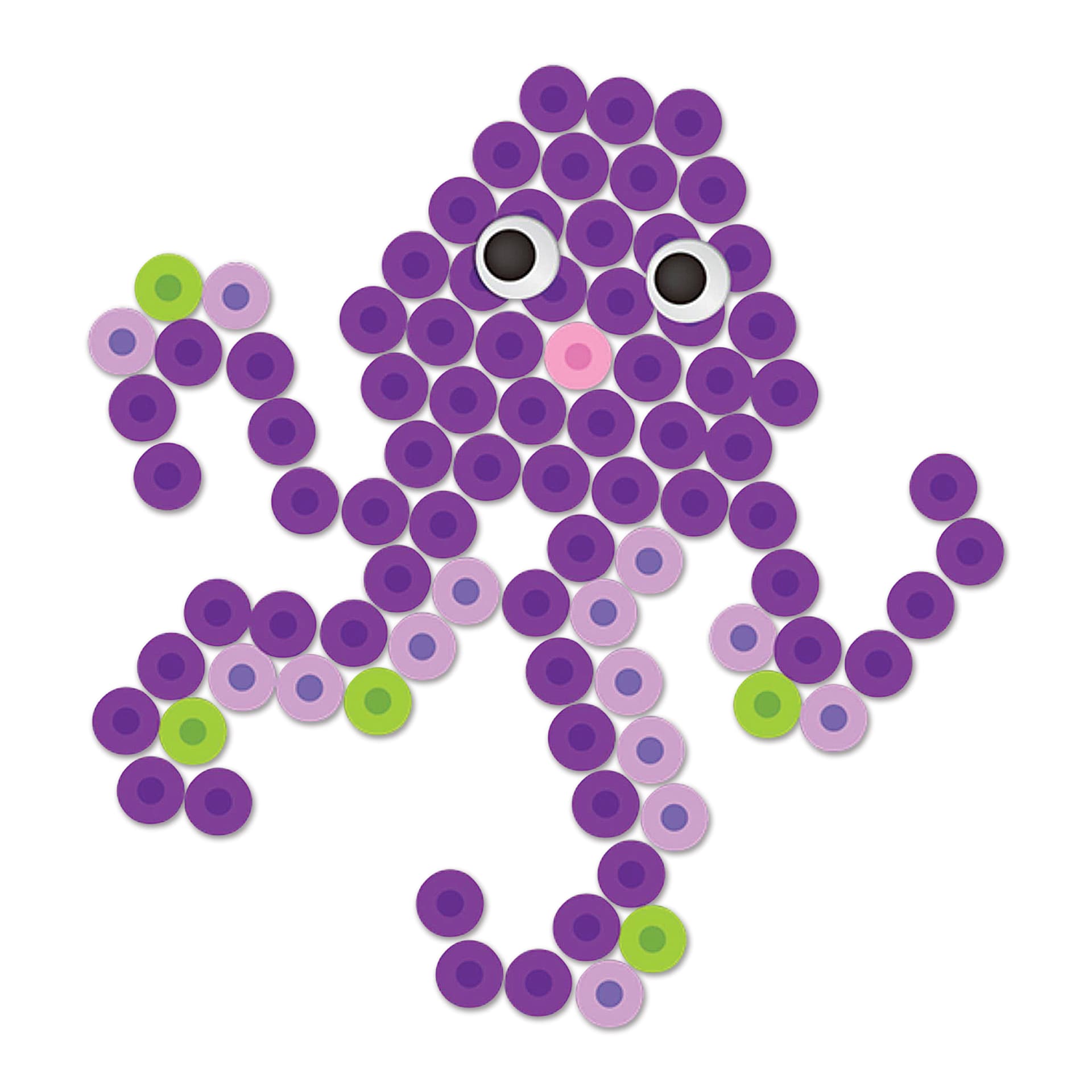 Krafty Kids Fused Bead Kit - Octopus (finished)