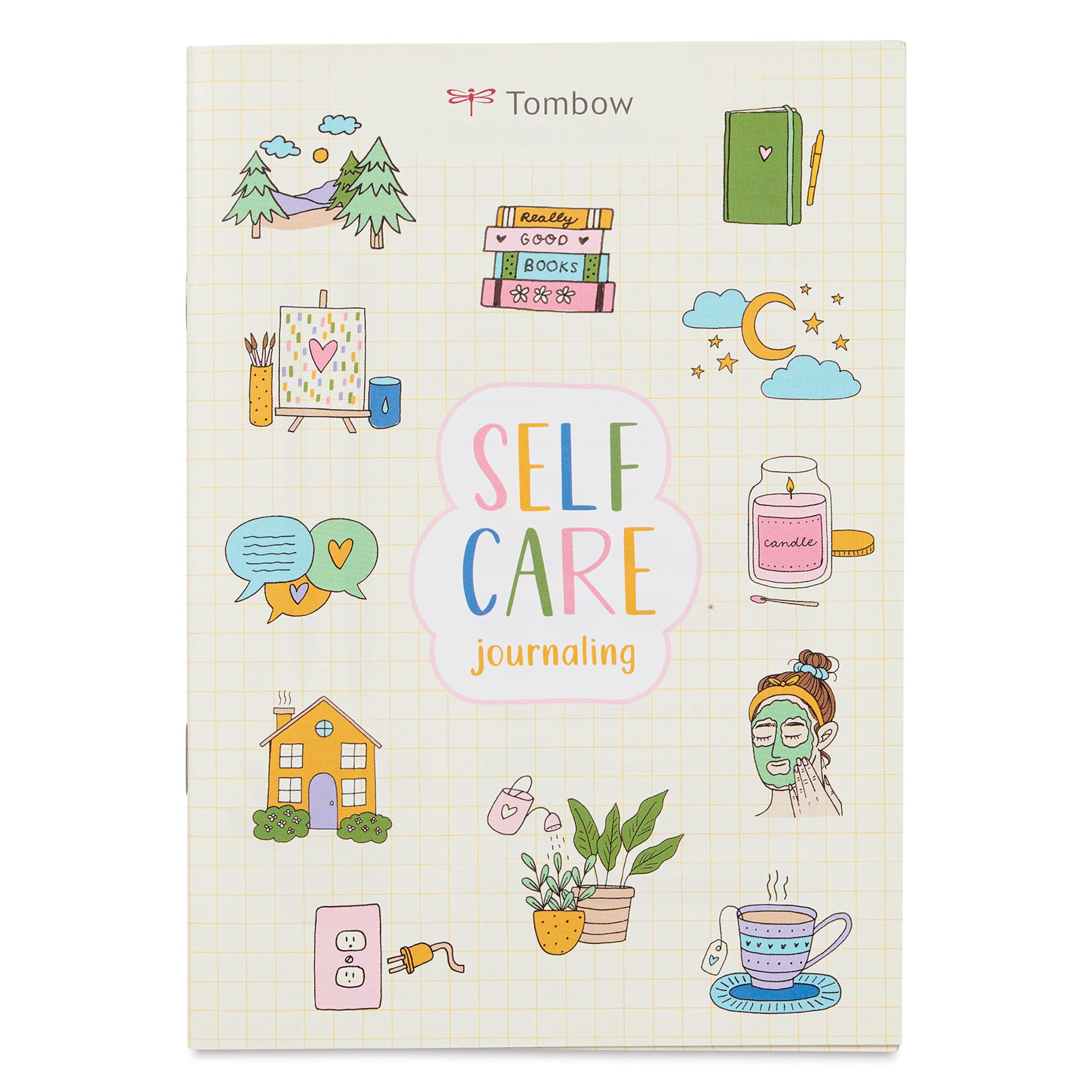 Tombow Self Care Journal Kit, front cover of the journal