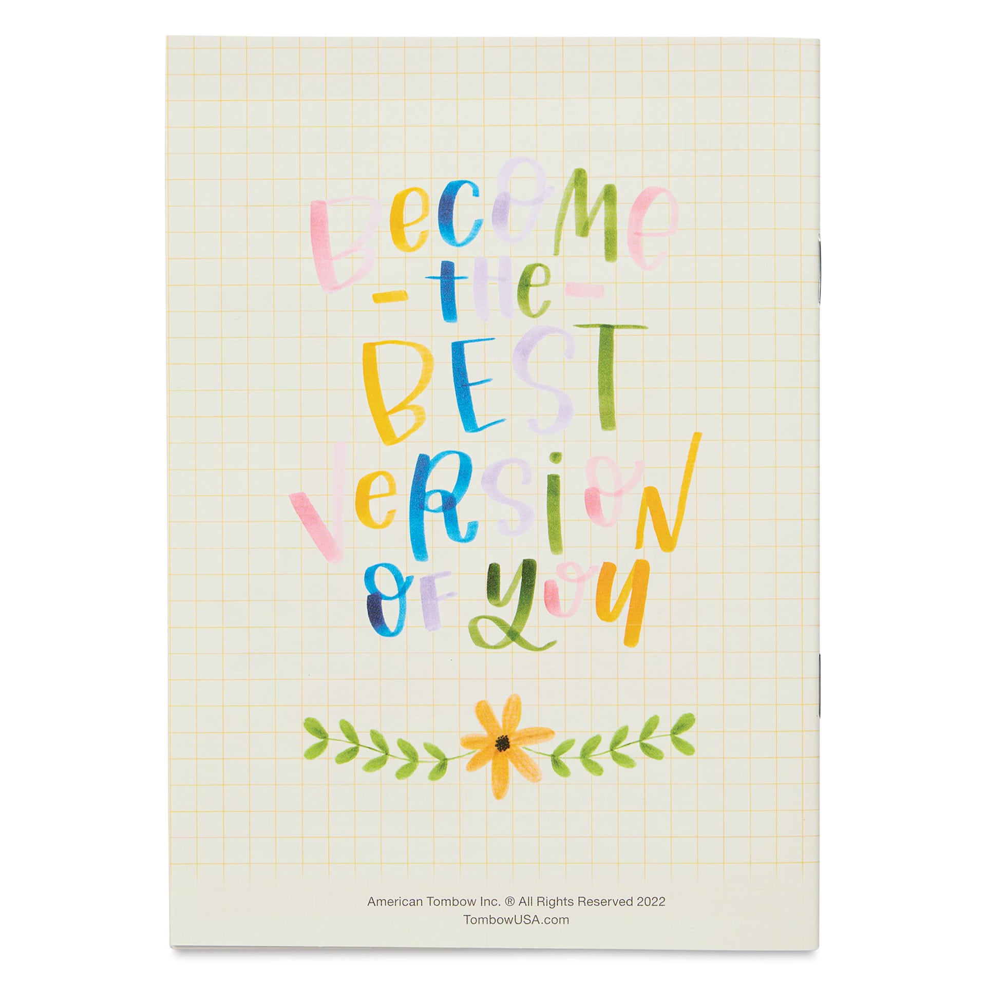 Tombow Self Care Journal Kit, back cover of the journal