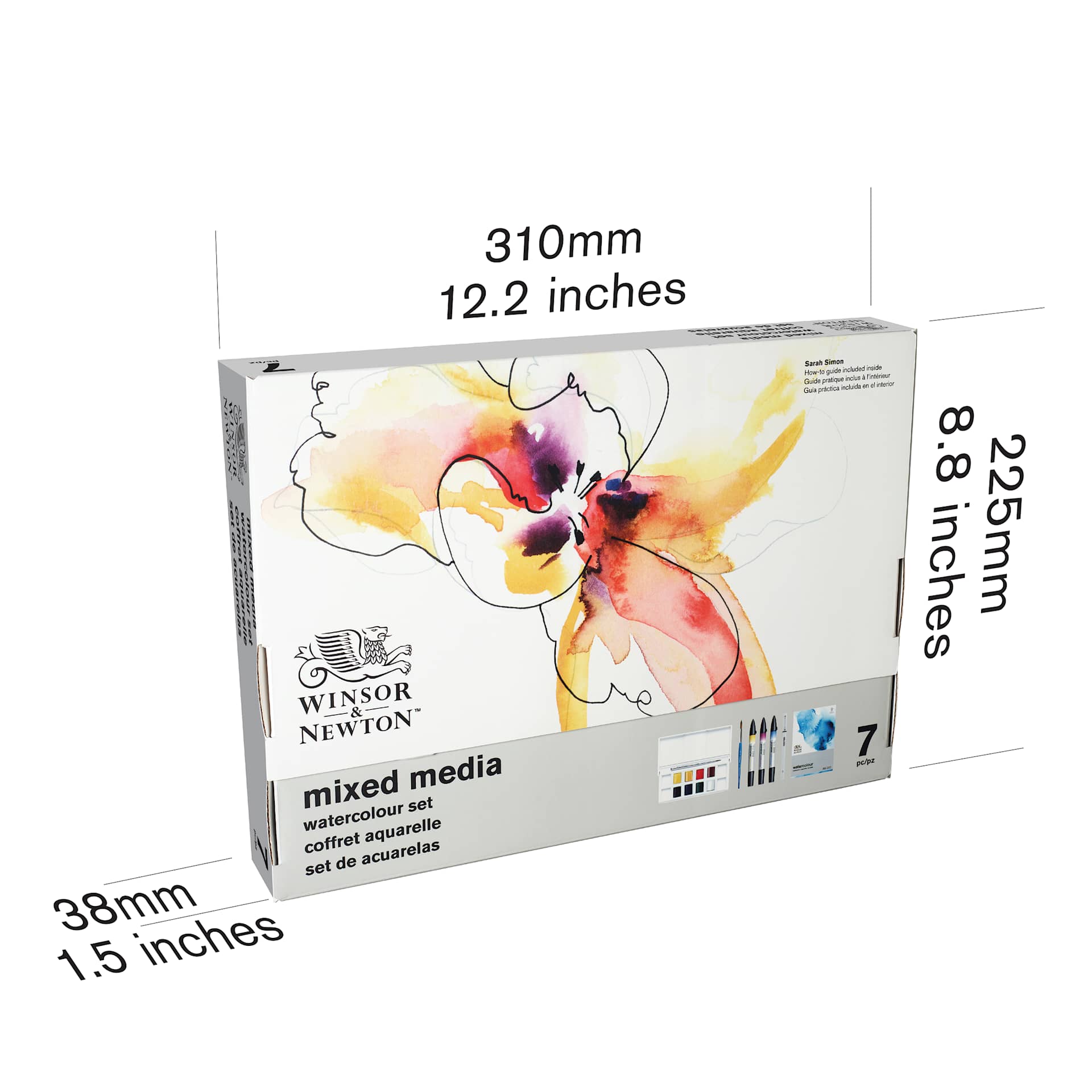 Winsor & Newton Mixed Media Watercolor Set package dimensions Winsor & Newton Mixed Media Watercolor Set package dimensions