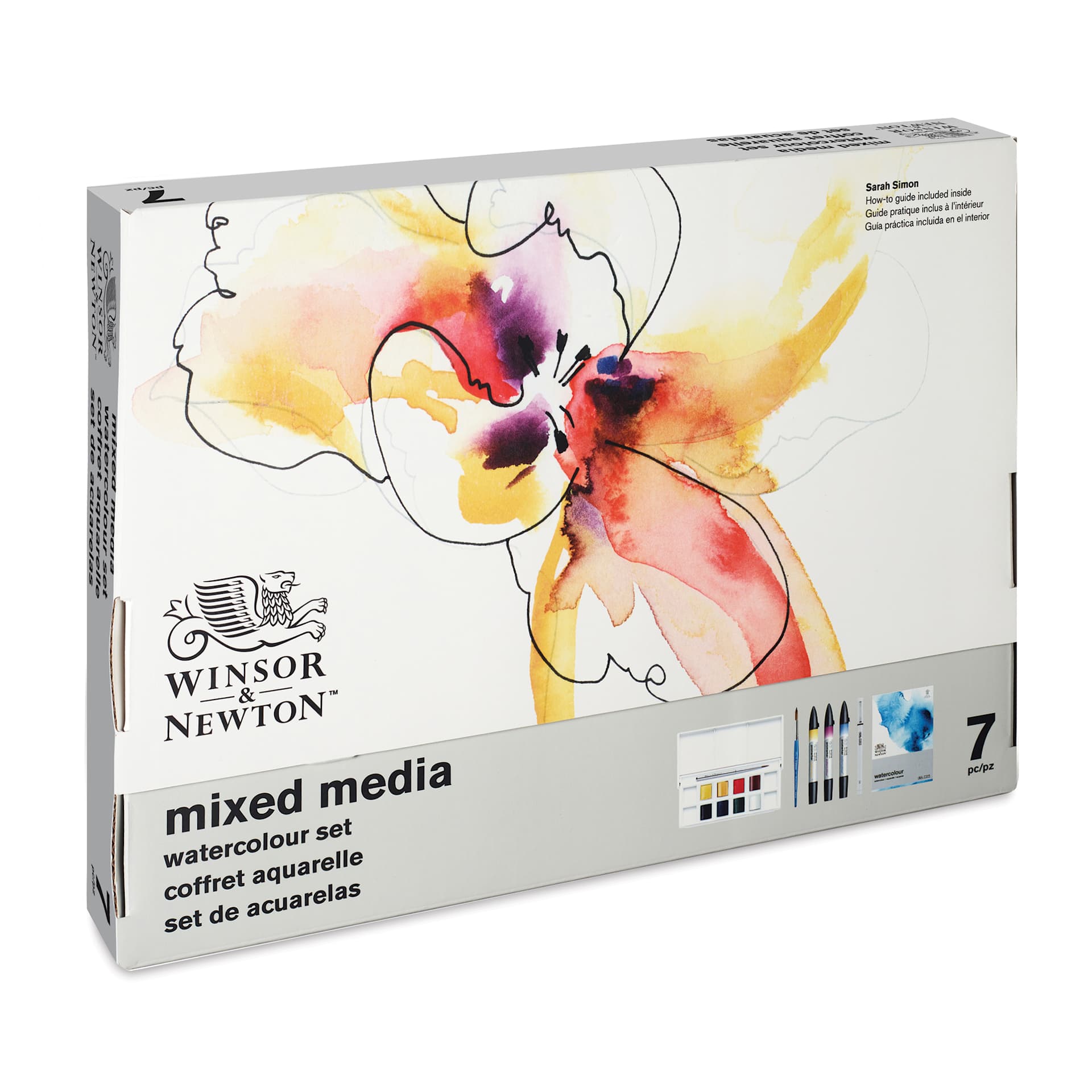Winsor & Newton Mixed Media Watercolor Set front of package Winsor & Newton Mixed Media Watercolor Set front of package