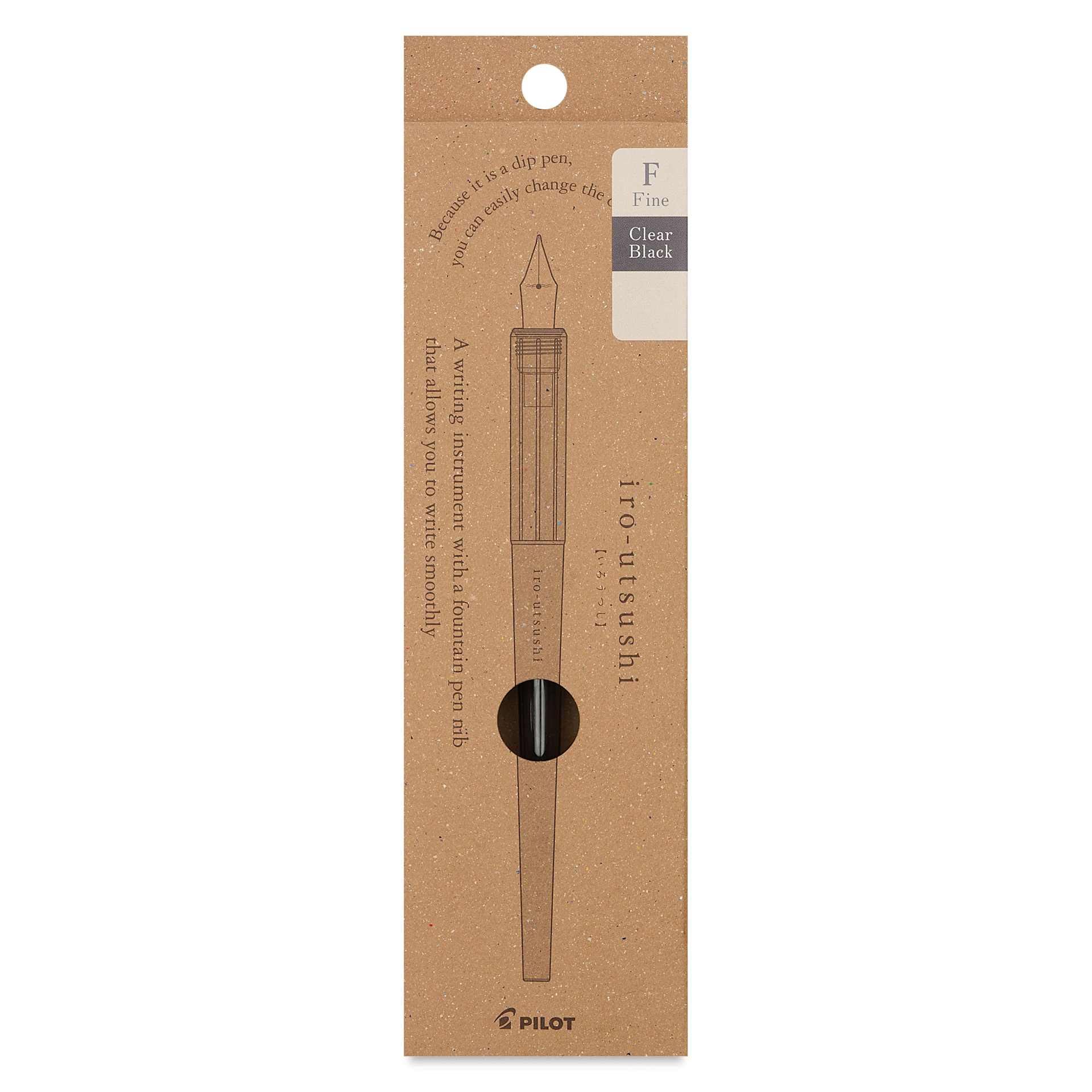 Pilot Iro-Utsushi Dip Pen - Black, Fine Nib, front of packaging