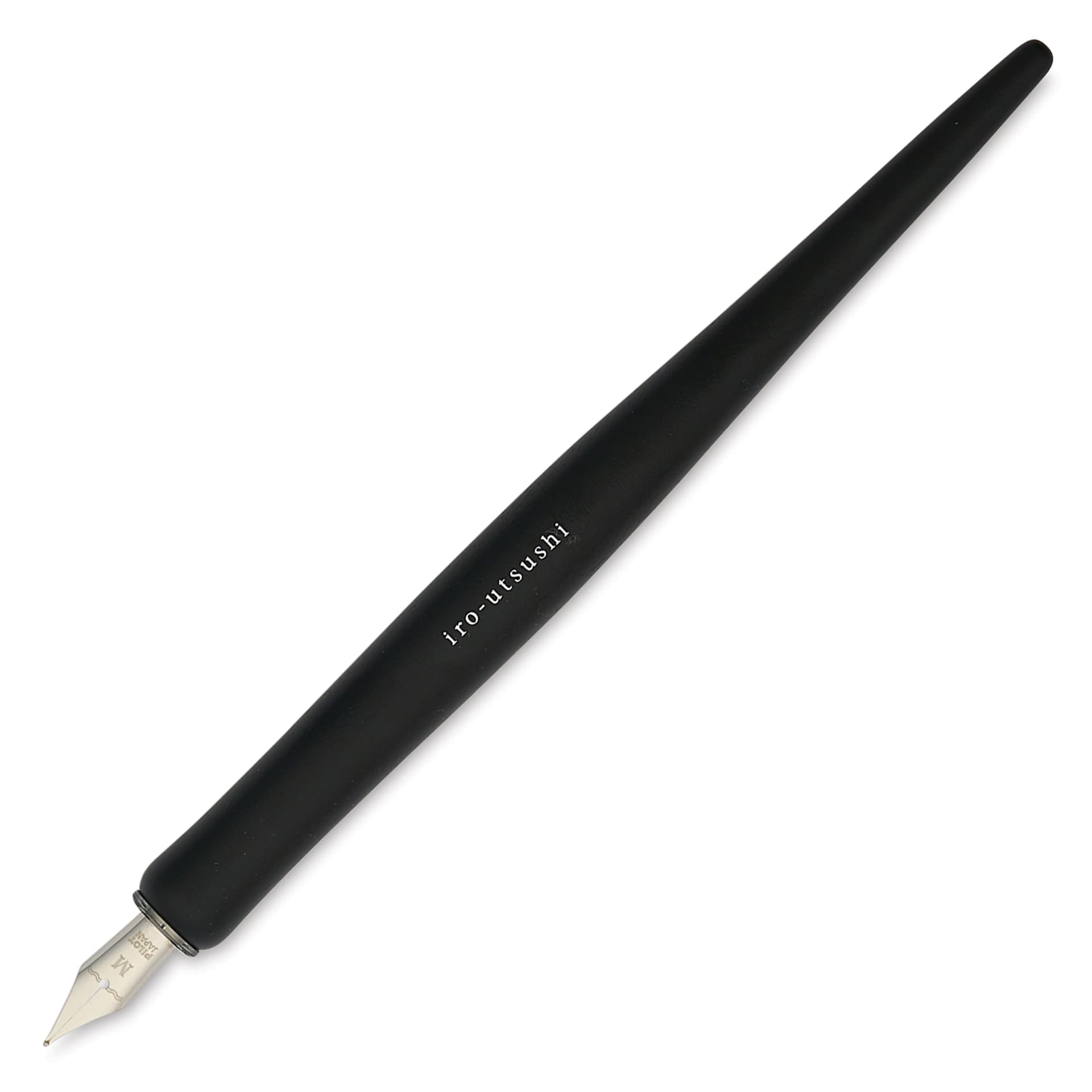 Pilot Iro-Utsushi Dip Pen - Black, Medium Nib, Wooden Barrel
