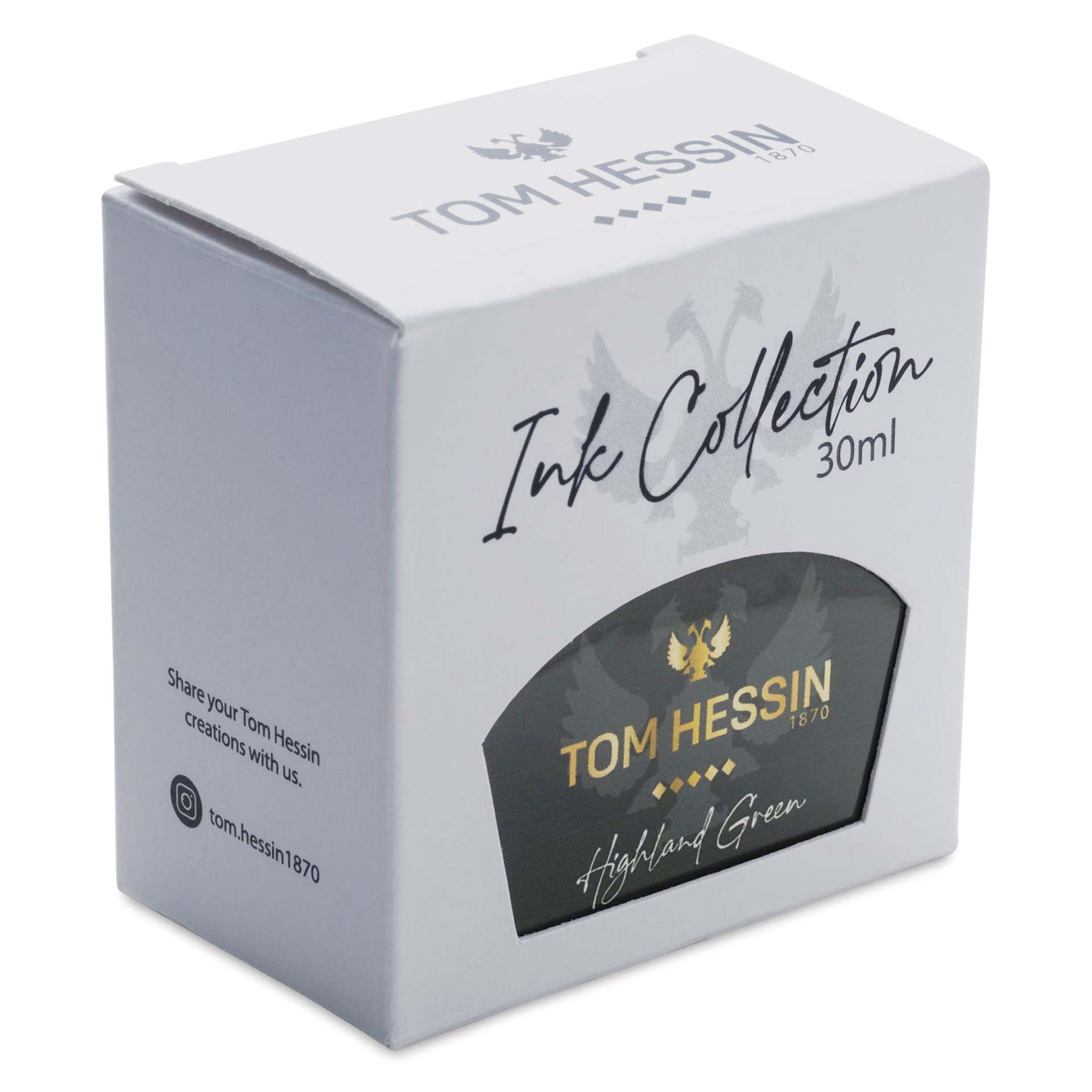 Tom Hessin Fountain Pen Ink - Highland Green, 30 ml packaging