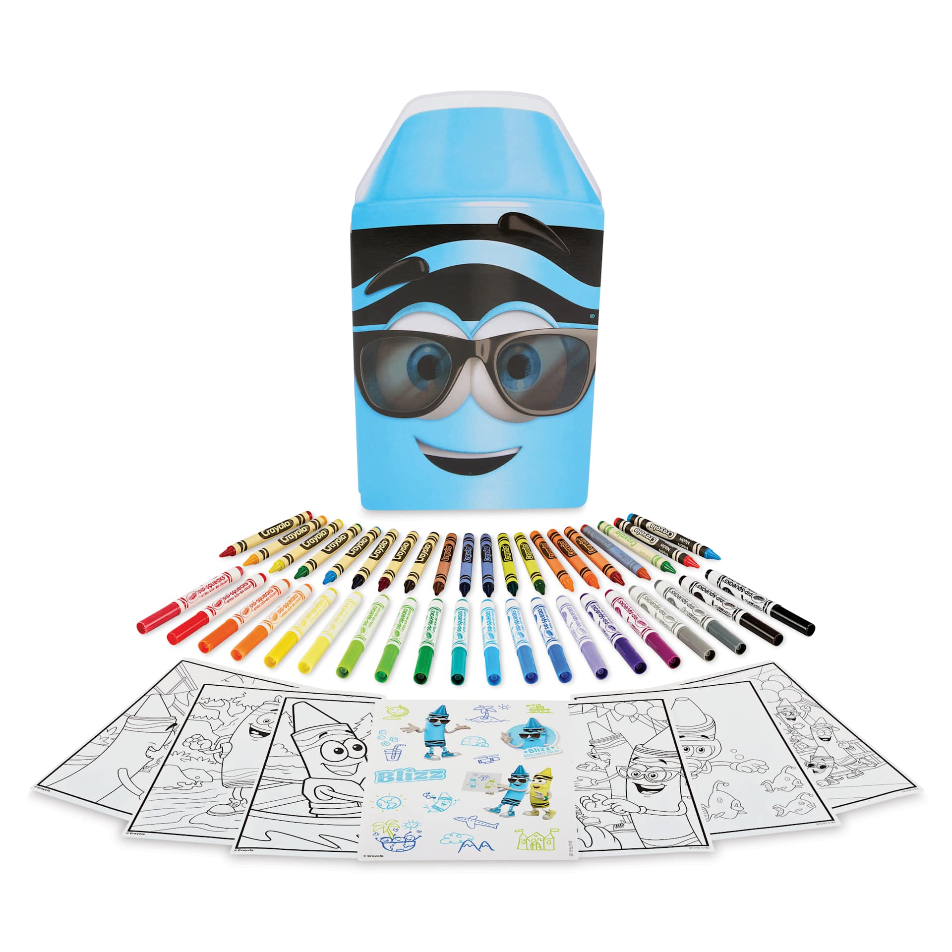 Crayola Limited Edition 60-Piece Art Set - Blue Art Case, Assorted contents with case