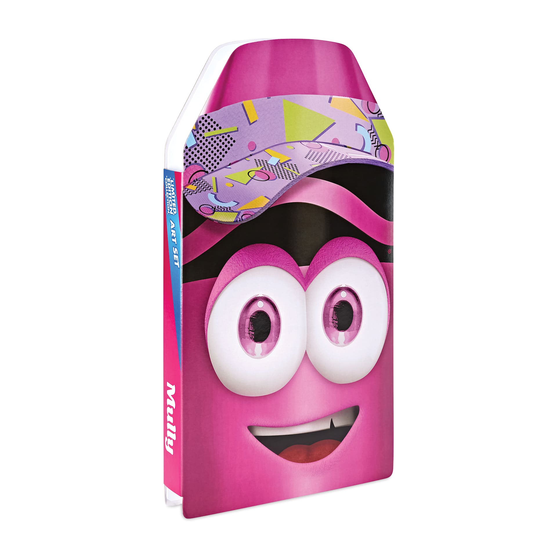Crayola Limited Edition 60-Piece Art Set - Mauve Art Case angled view