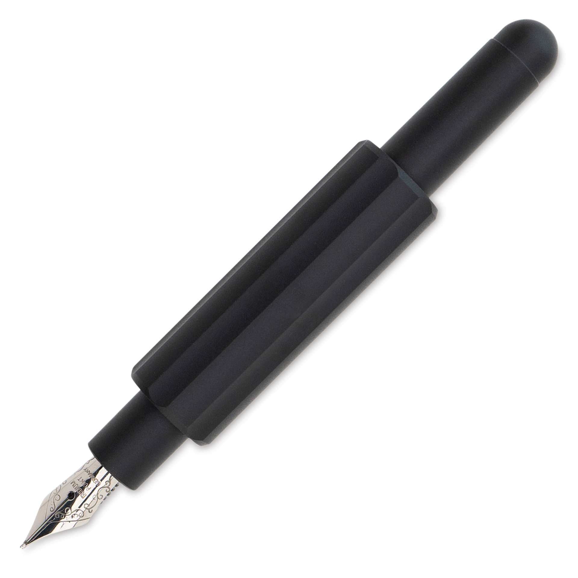Monteverde Axis Fountain Pen - Matte Black, Extra Fine Nib, unposted (image may show a different size nib)