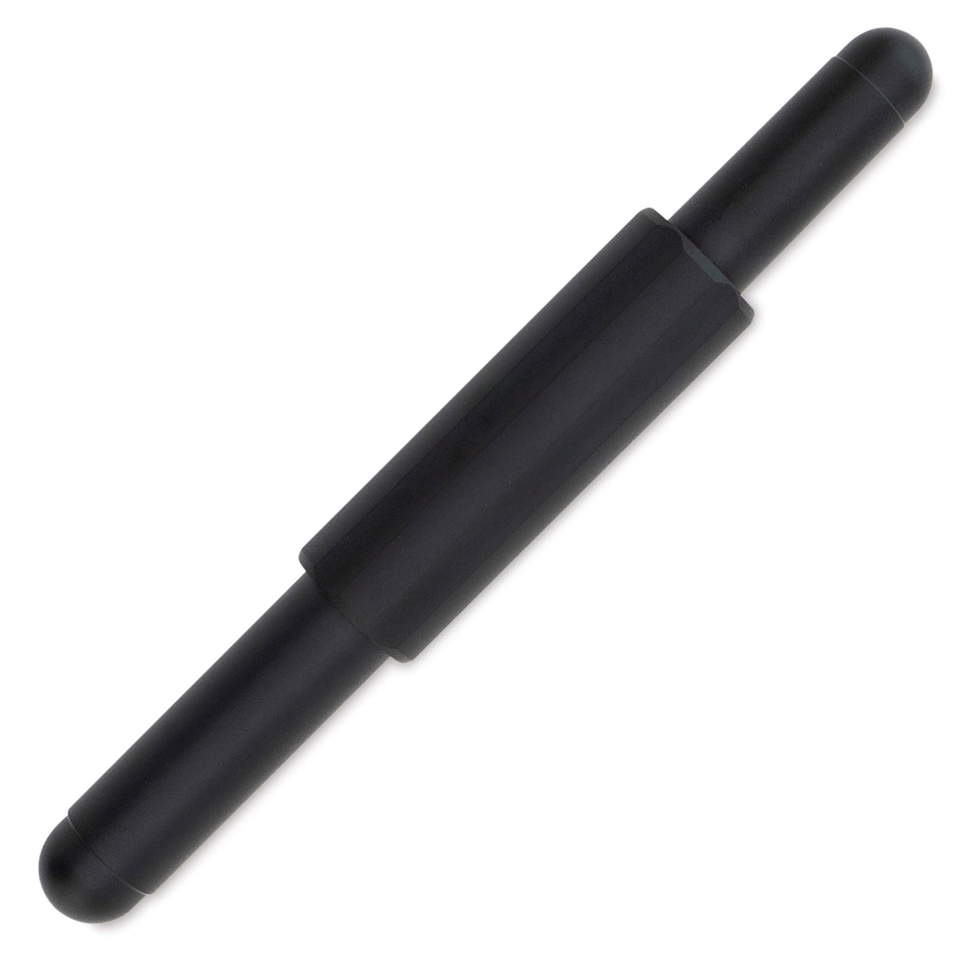 Monteverde Axis Fountain Pen - Matte Black, Broad Nib, capped