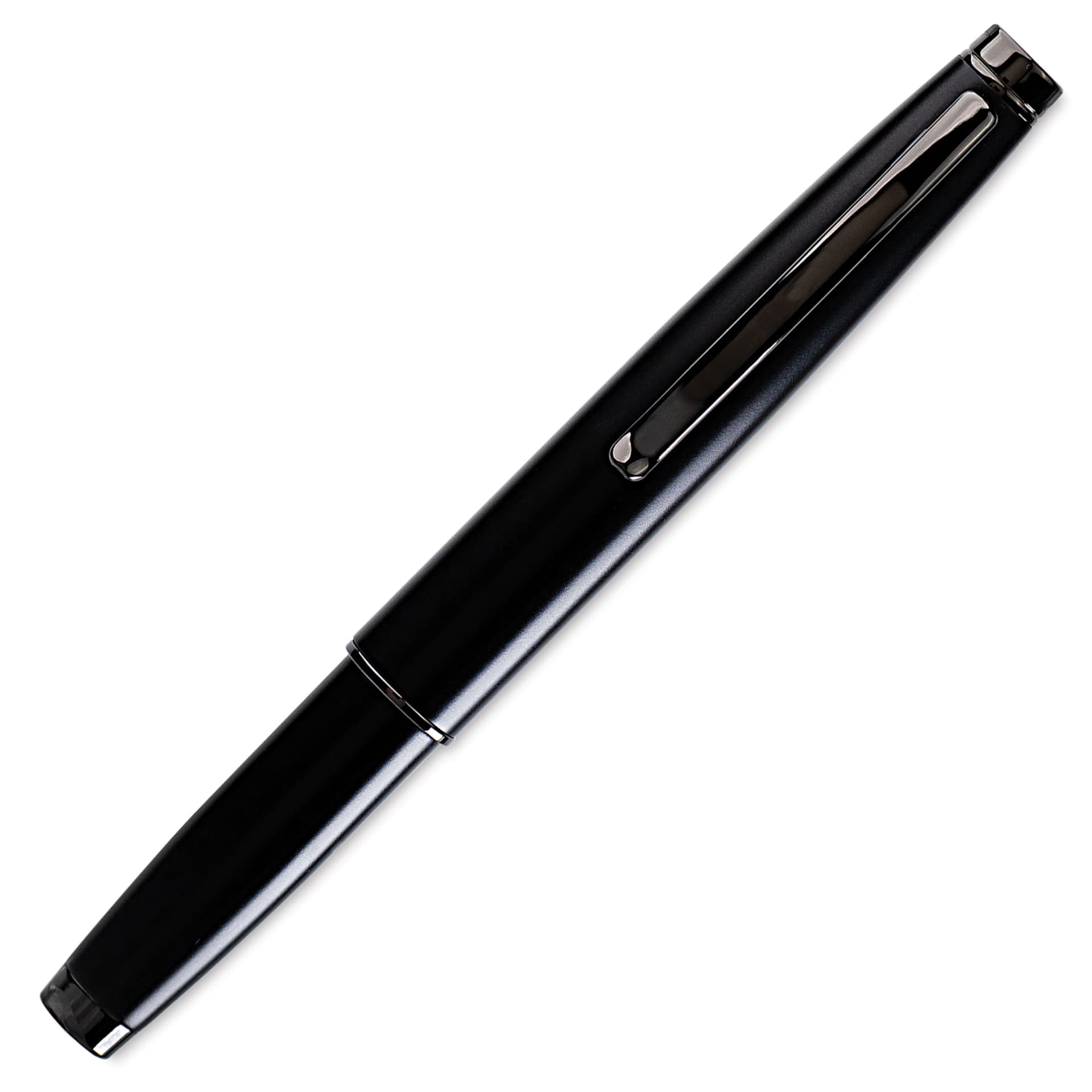 Monteverde Dakota Fountain Pen - Black Sky, Broad Nib, capped