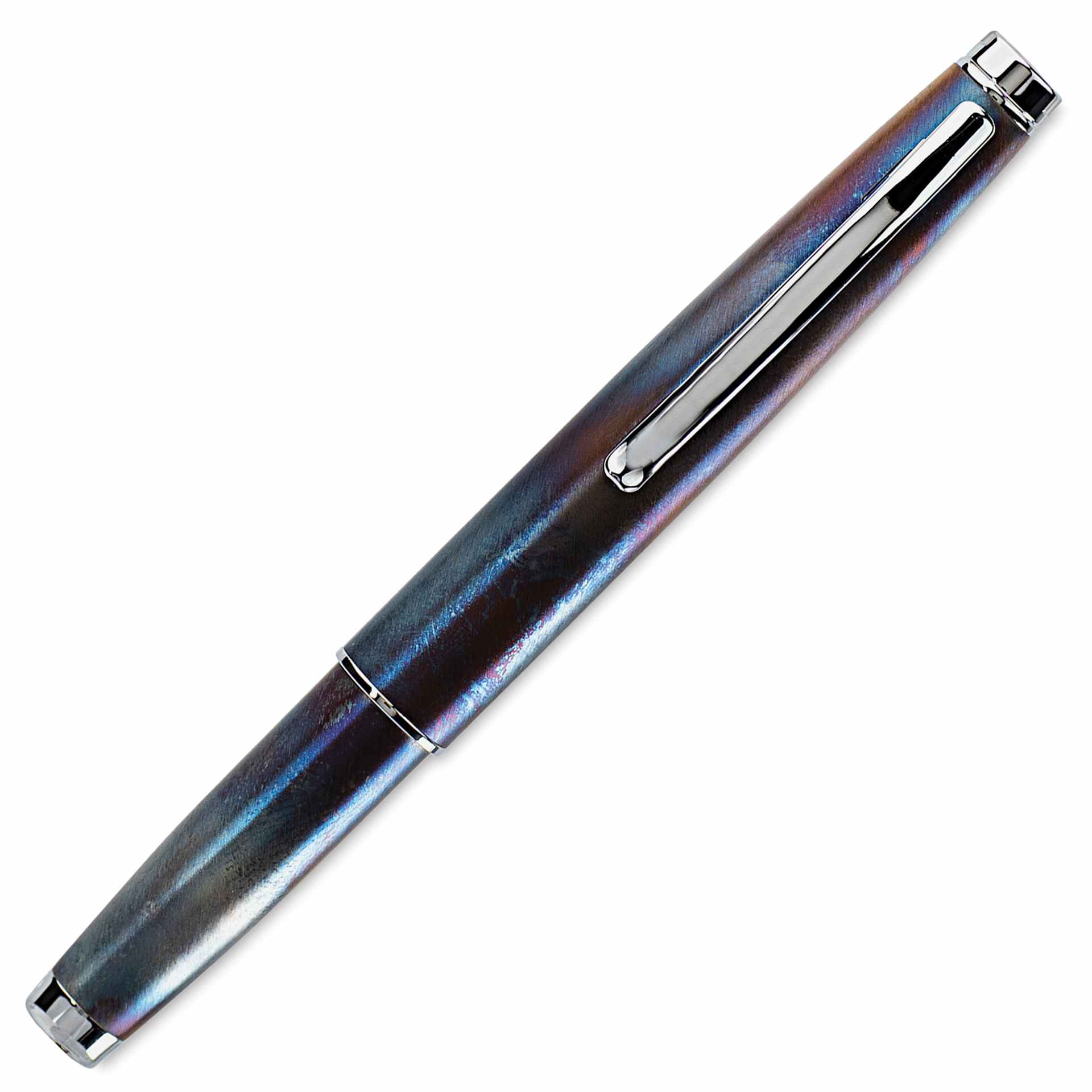 Monteverde Dakota Fountain Pen - Raw Flame, Extra Fine Nib, capped