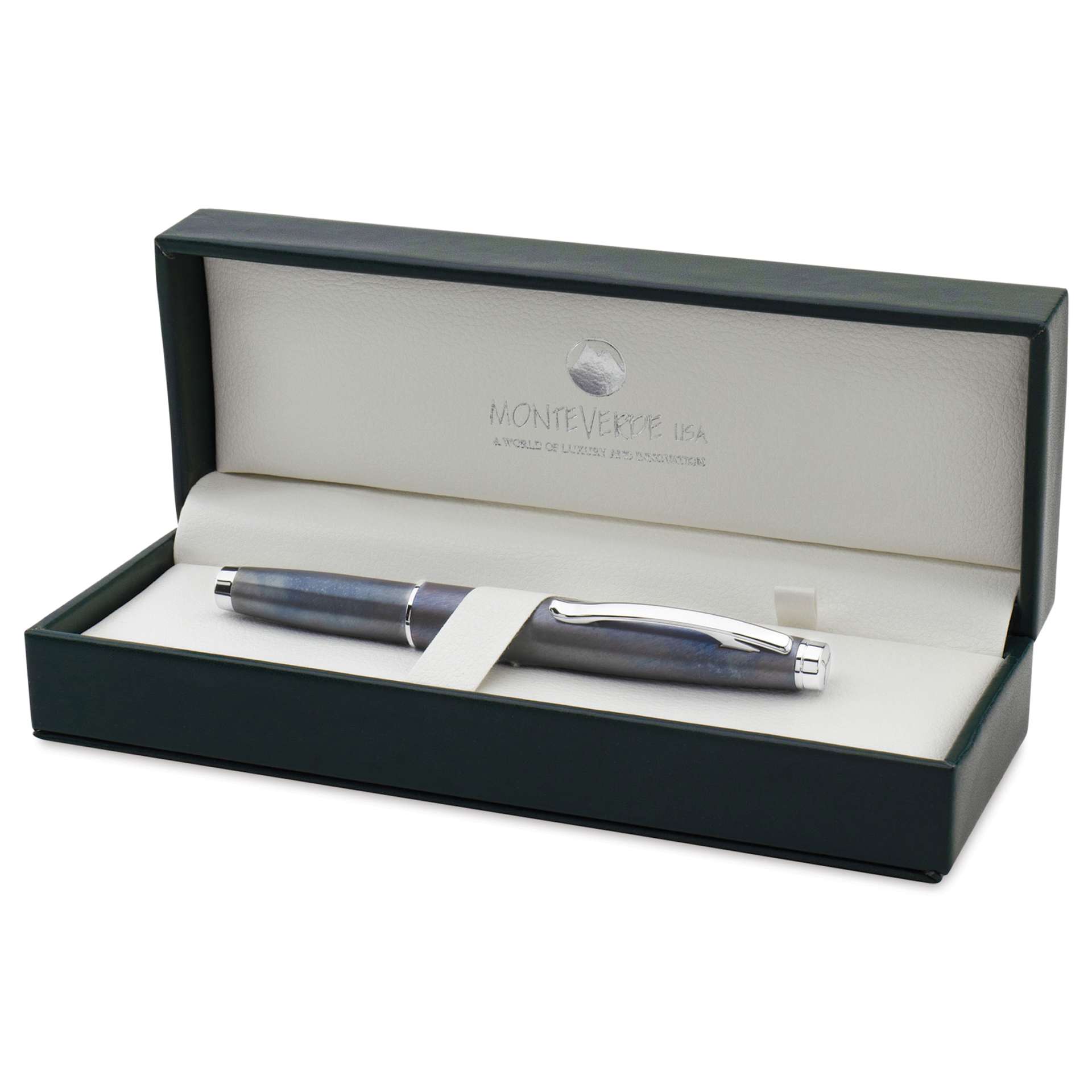 Monteverde Dakota Fountain Pen - Raw Flame, Medium Nib, in packaging