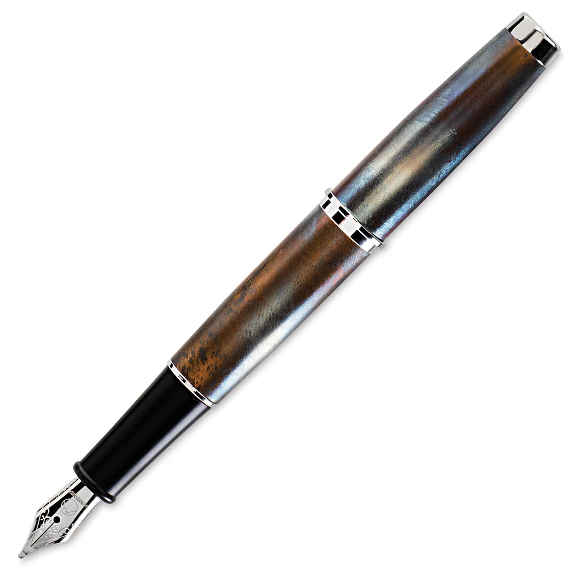 Monteverde Dakota Fountain Pen - Raw Flame, Broad Nib, without cap (image may show a different size nib)