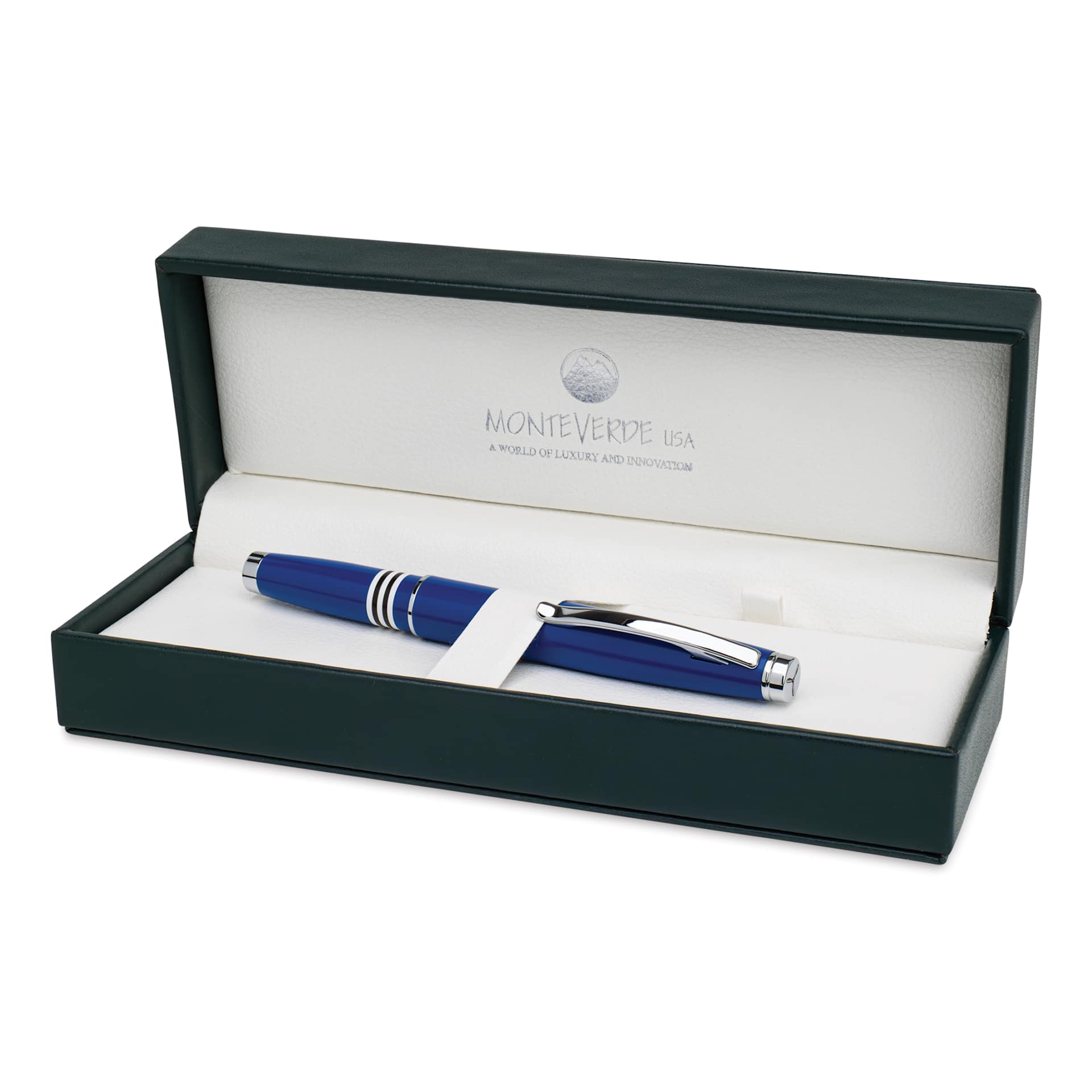 Monteverde Dakota Fountain Pen - Air Force Blue, Medium Nib, in packaging