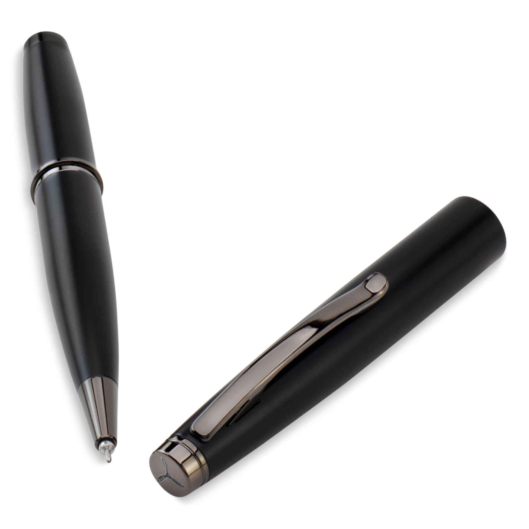 Monteverde Dakota Gel Pen - Black Sky, angled view