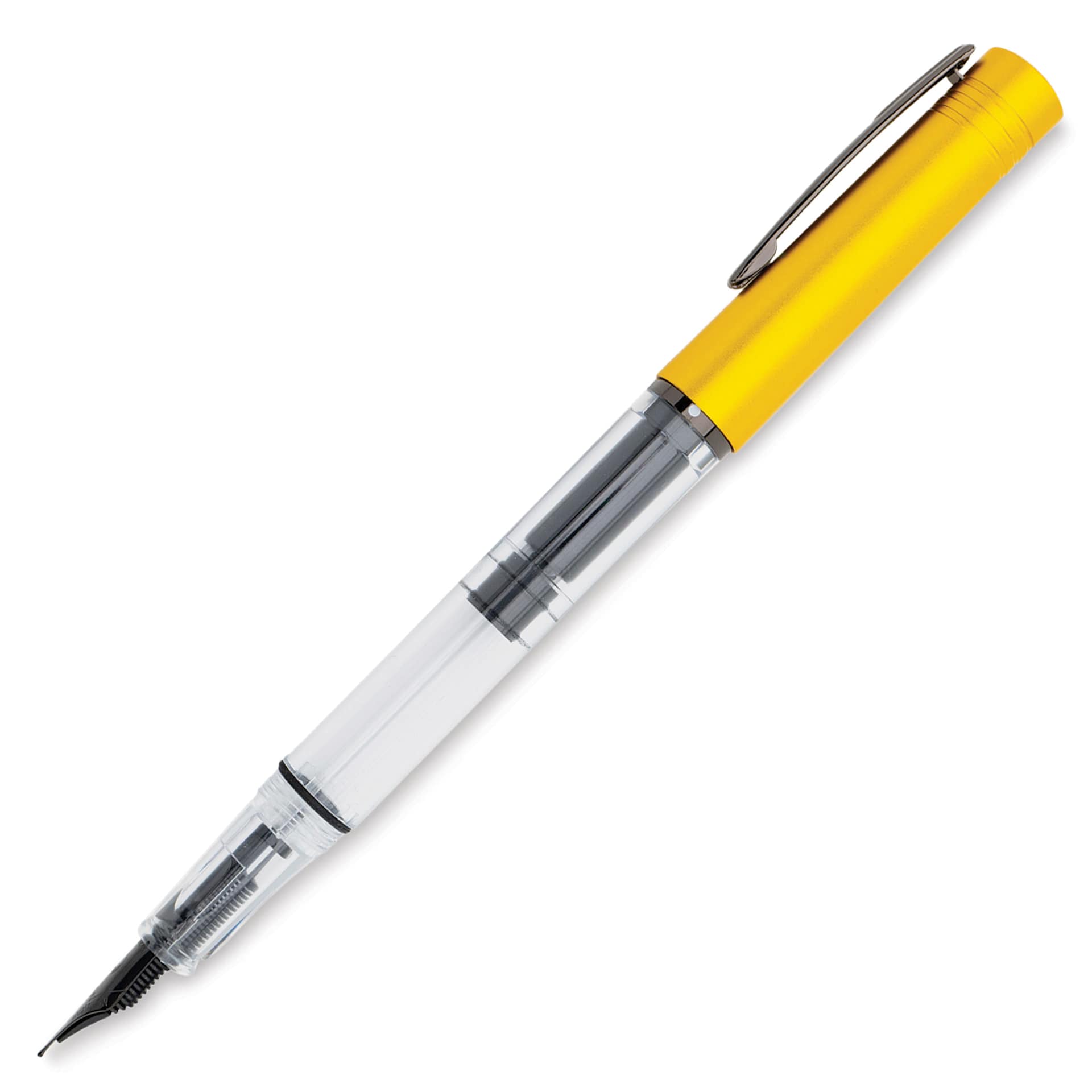 Monteverde MP1 Fountain Pen - Honey Yellow, Medium Nib, side view