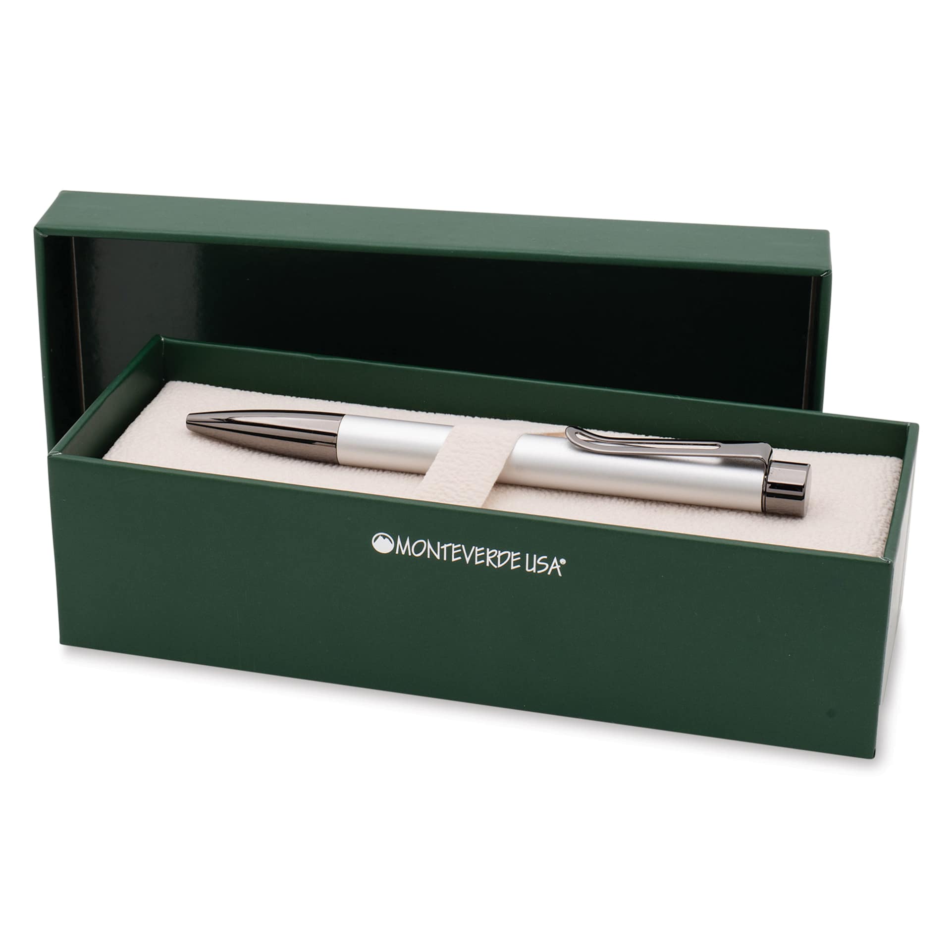 Monteverde Ritma Ballpoint Pen - Silver, in packaging