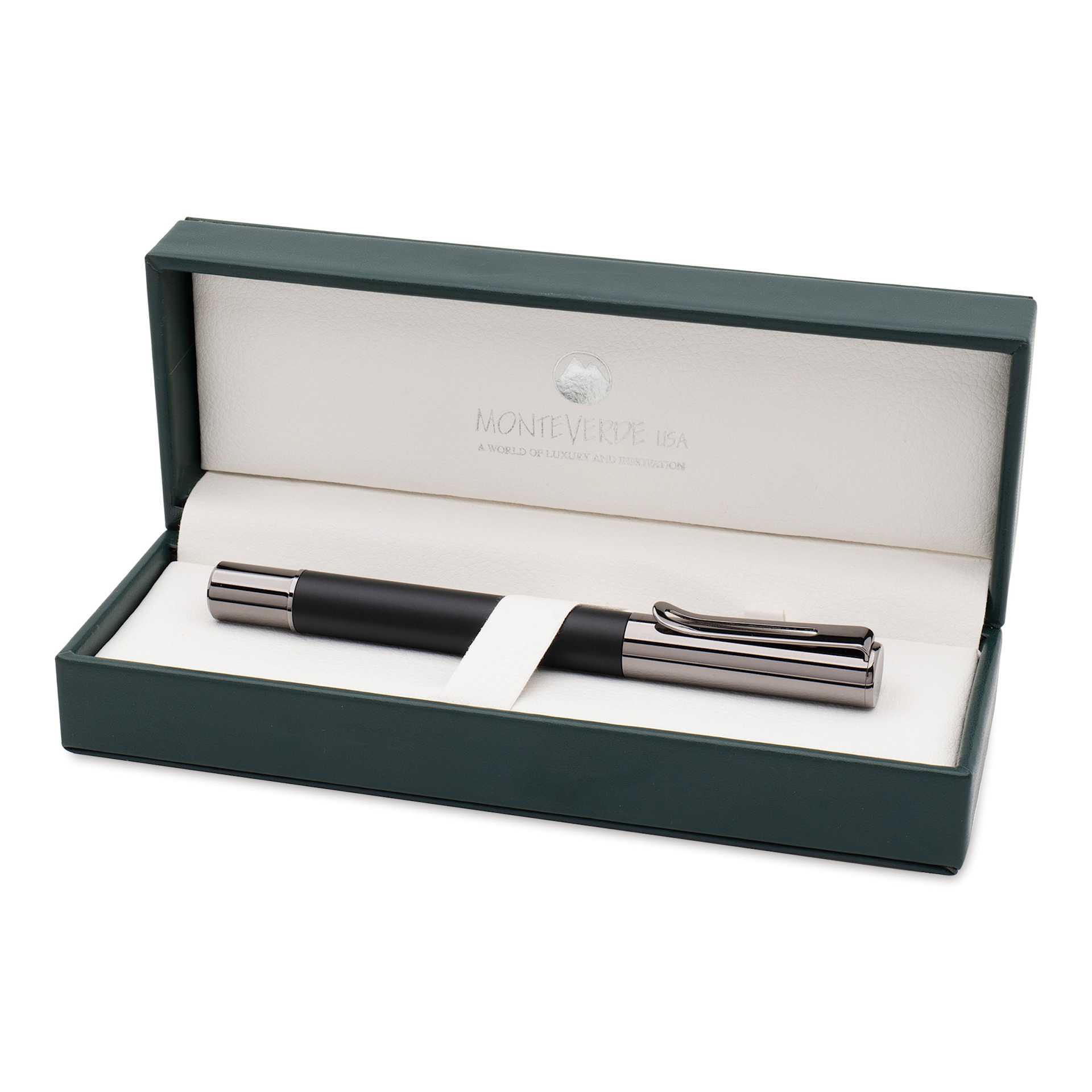 Monteverde Ritma Fountain Pen - Black, Extra Fine Nib, in packaging