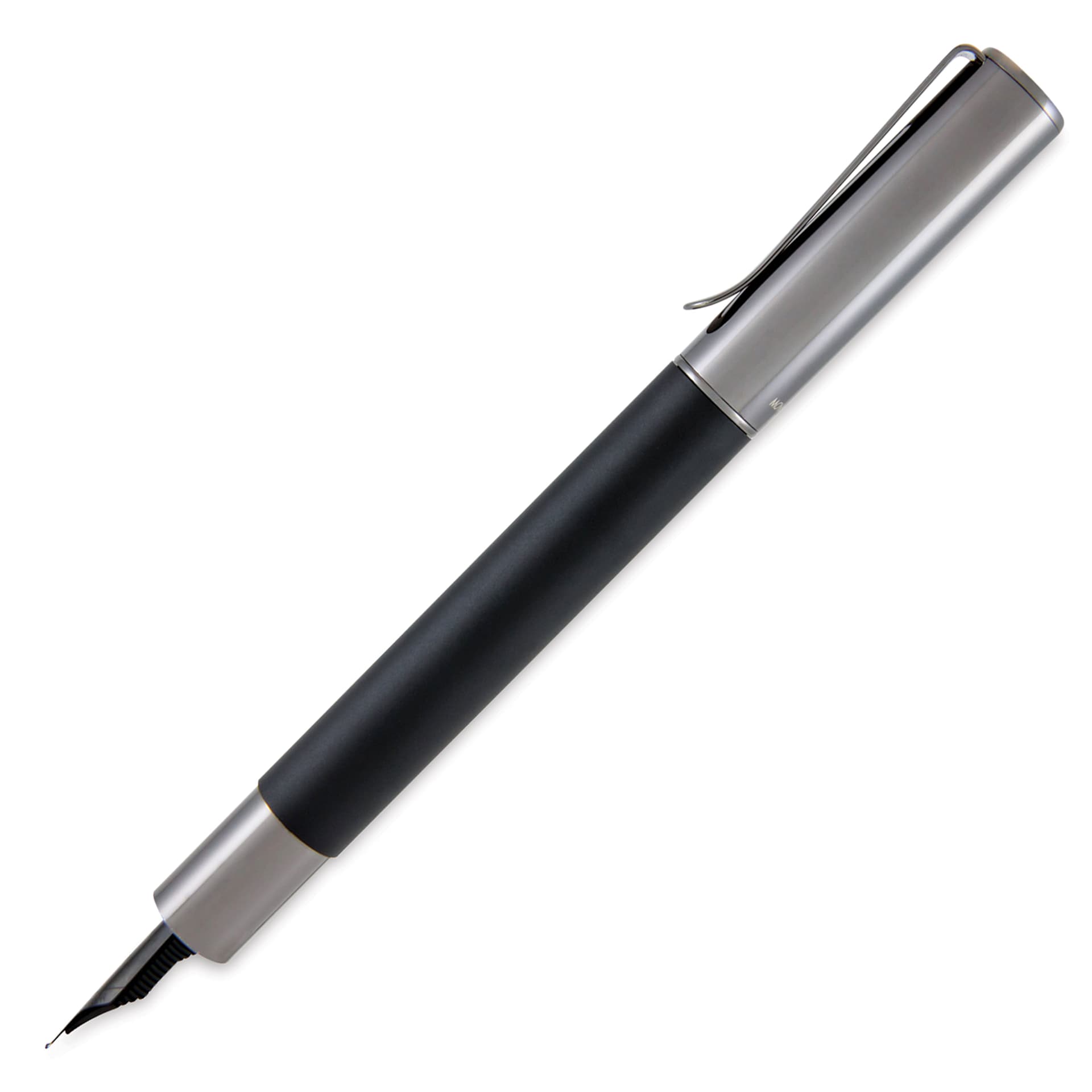 Monteverde Ritma Stub Fountain Pen - Black, side view (image may depict a different nib style)