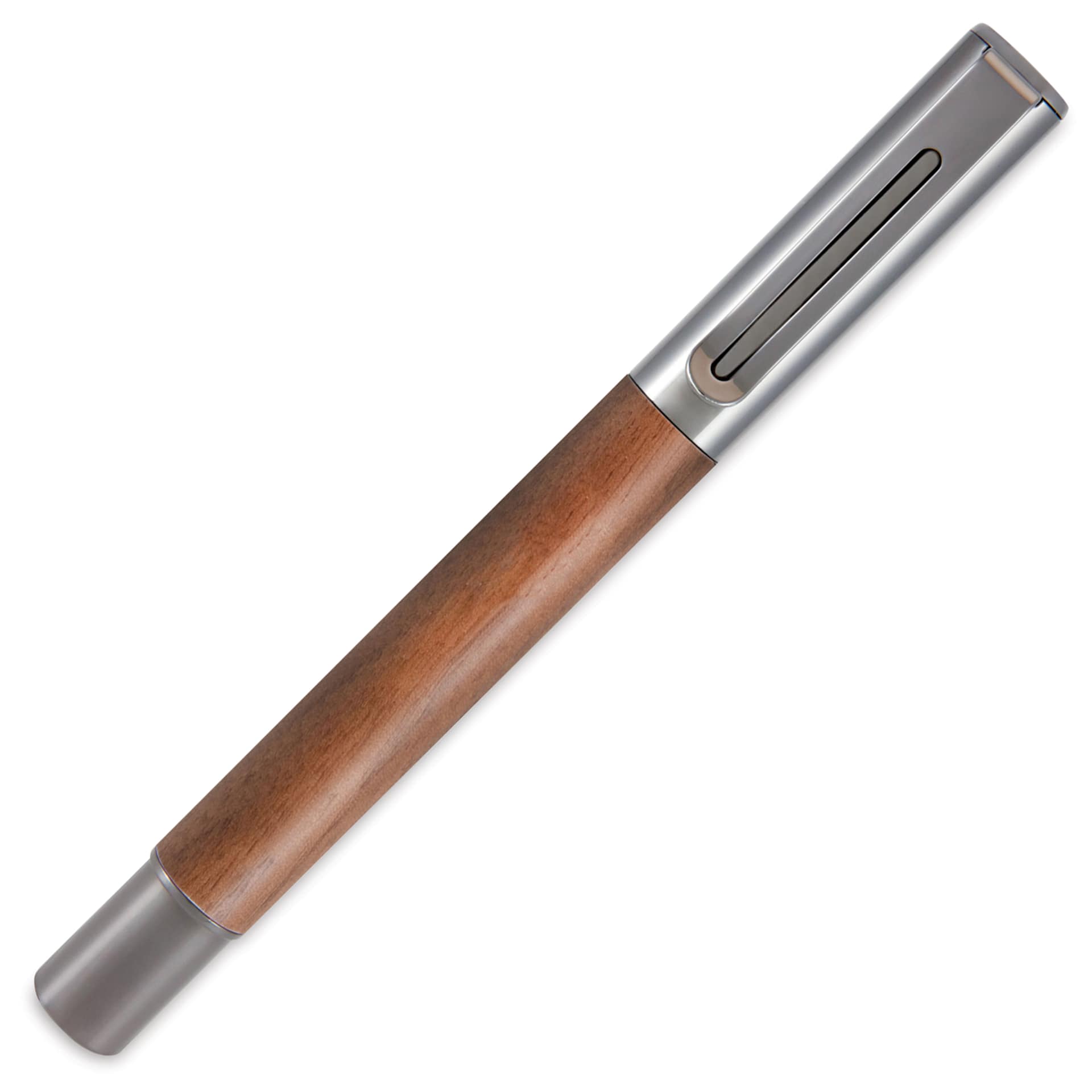 Monteverde Ritma Fountain Pen - Walnut, Fine Nib, capped